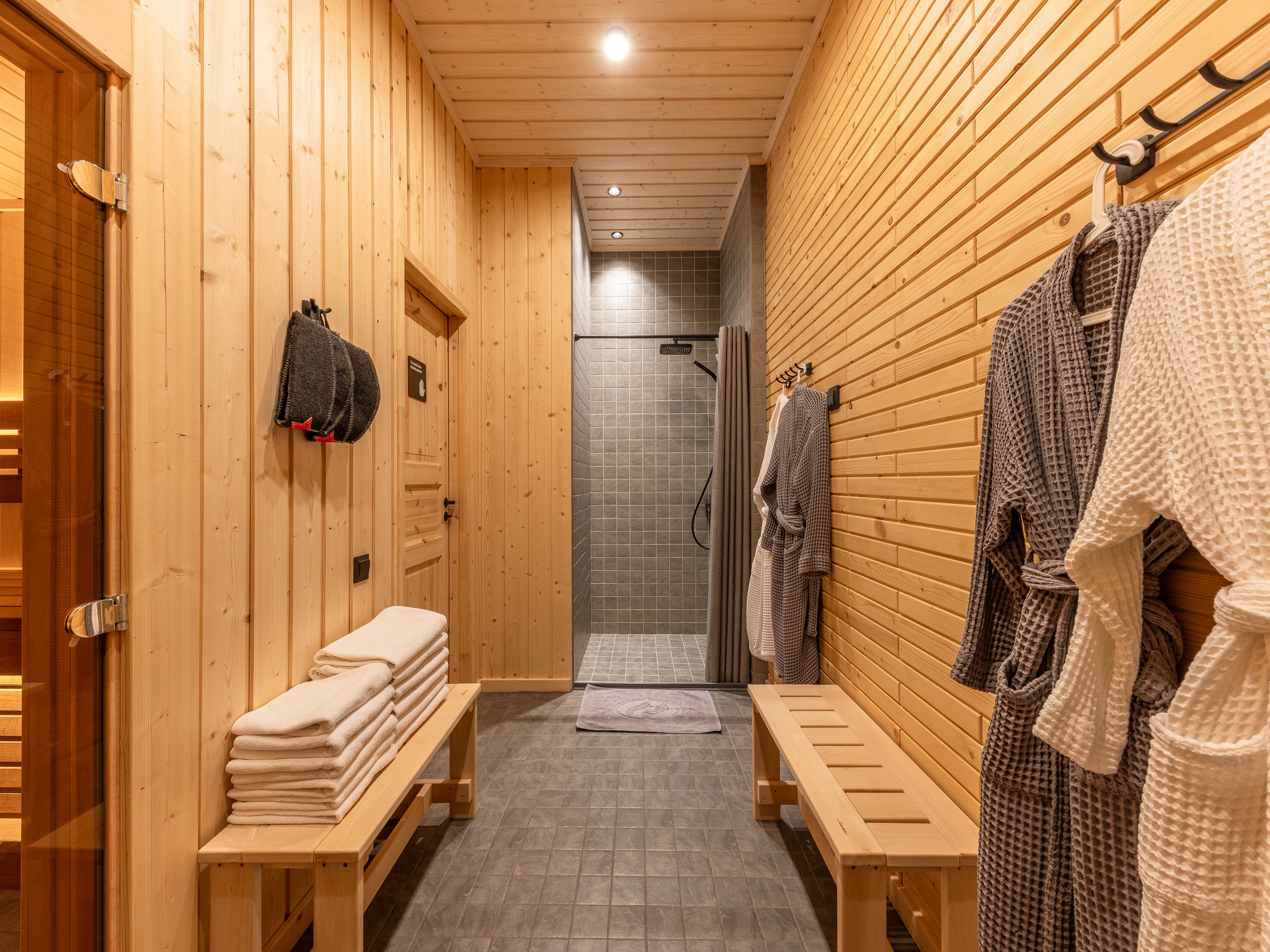 Деревянный дом с сауной и камином HARMONY 101