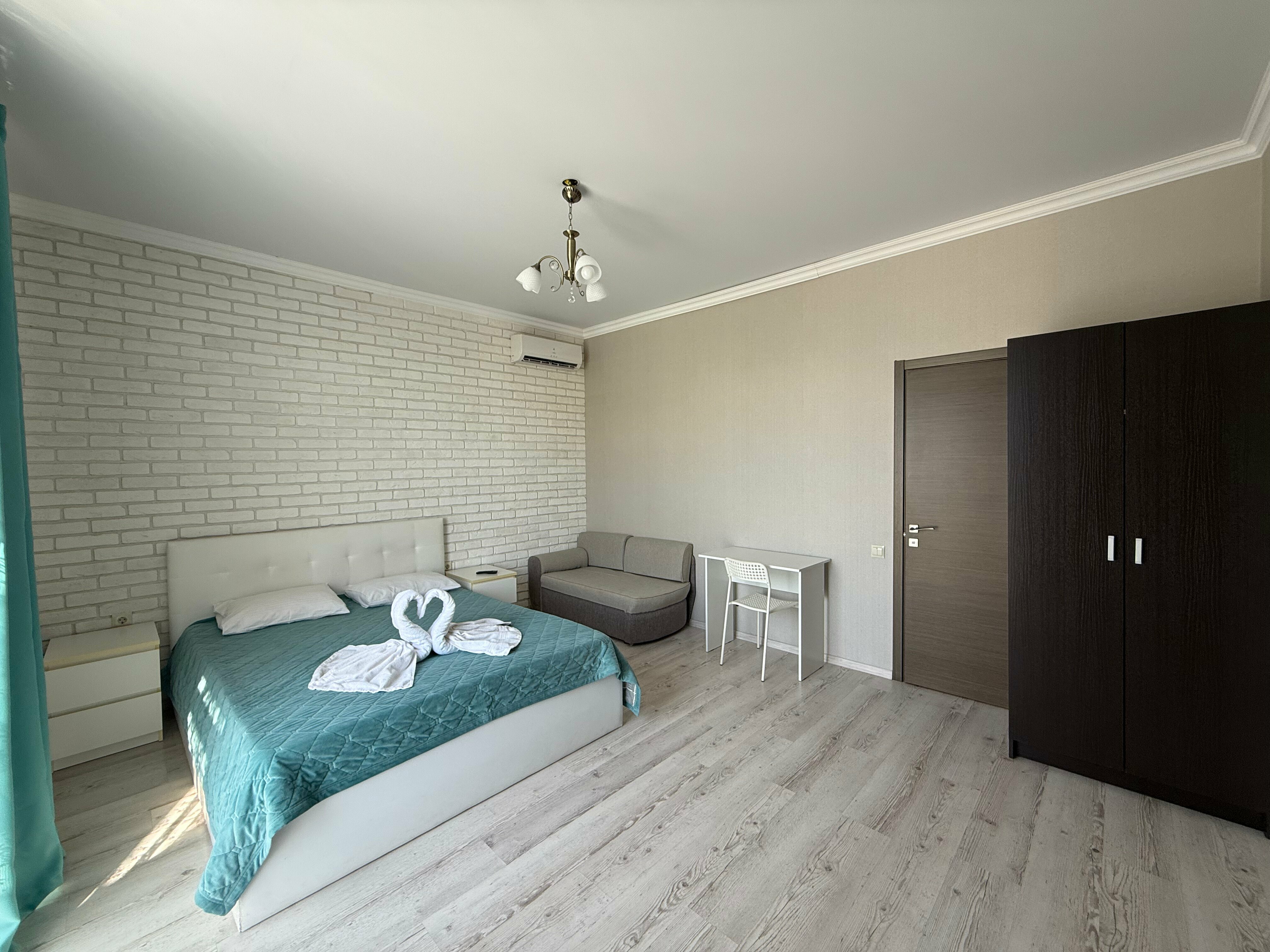 Двухместный номер с 1 кроватью и балконом