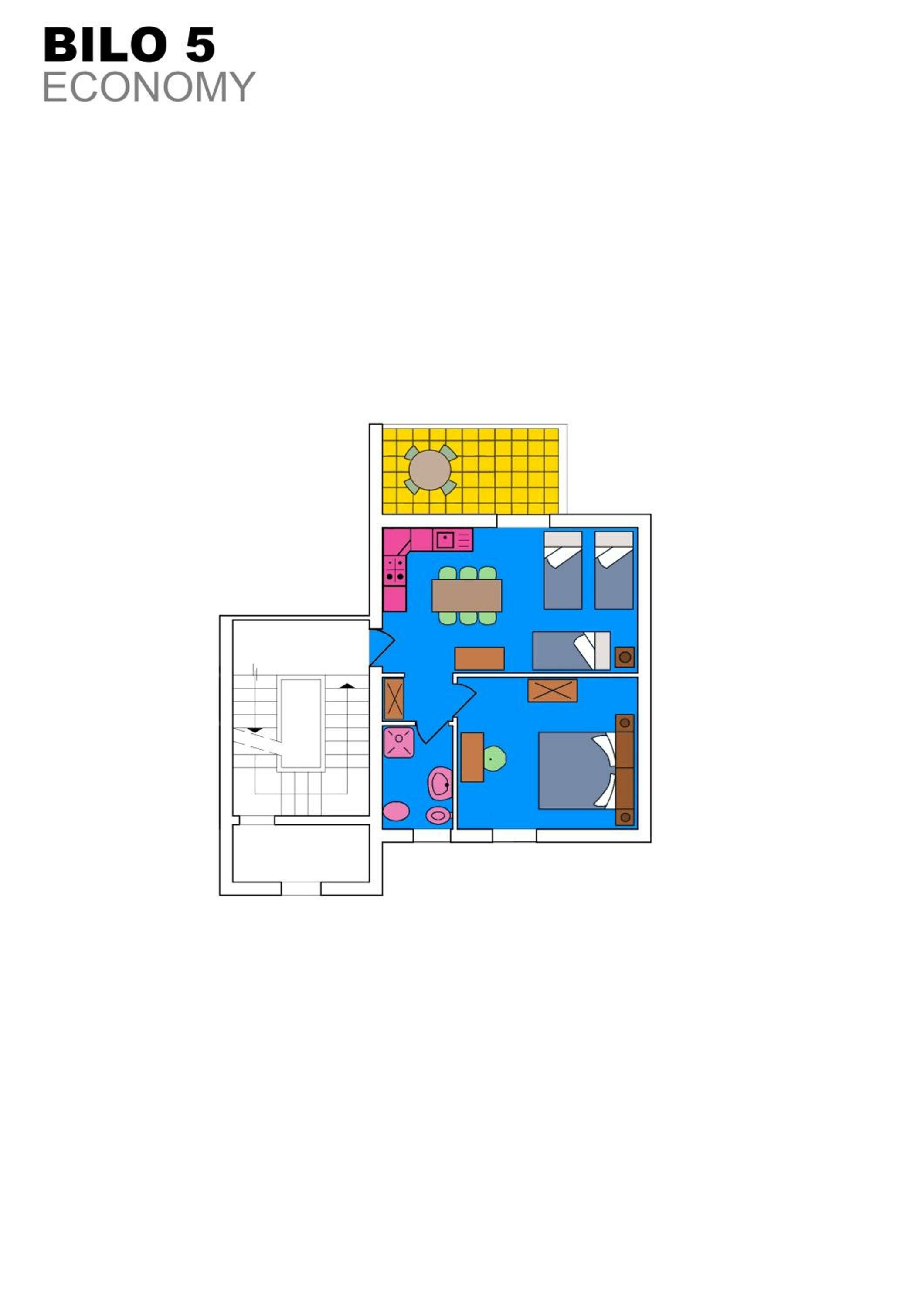 Economy One-Bedroom Apartment  - Large