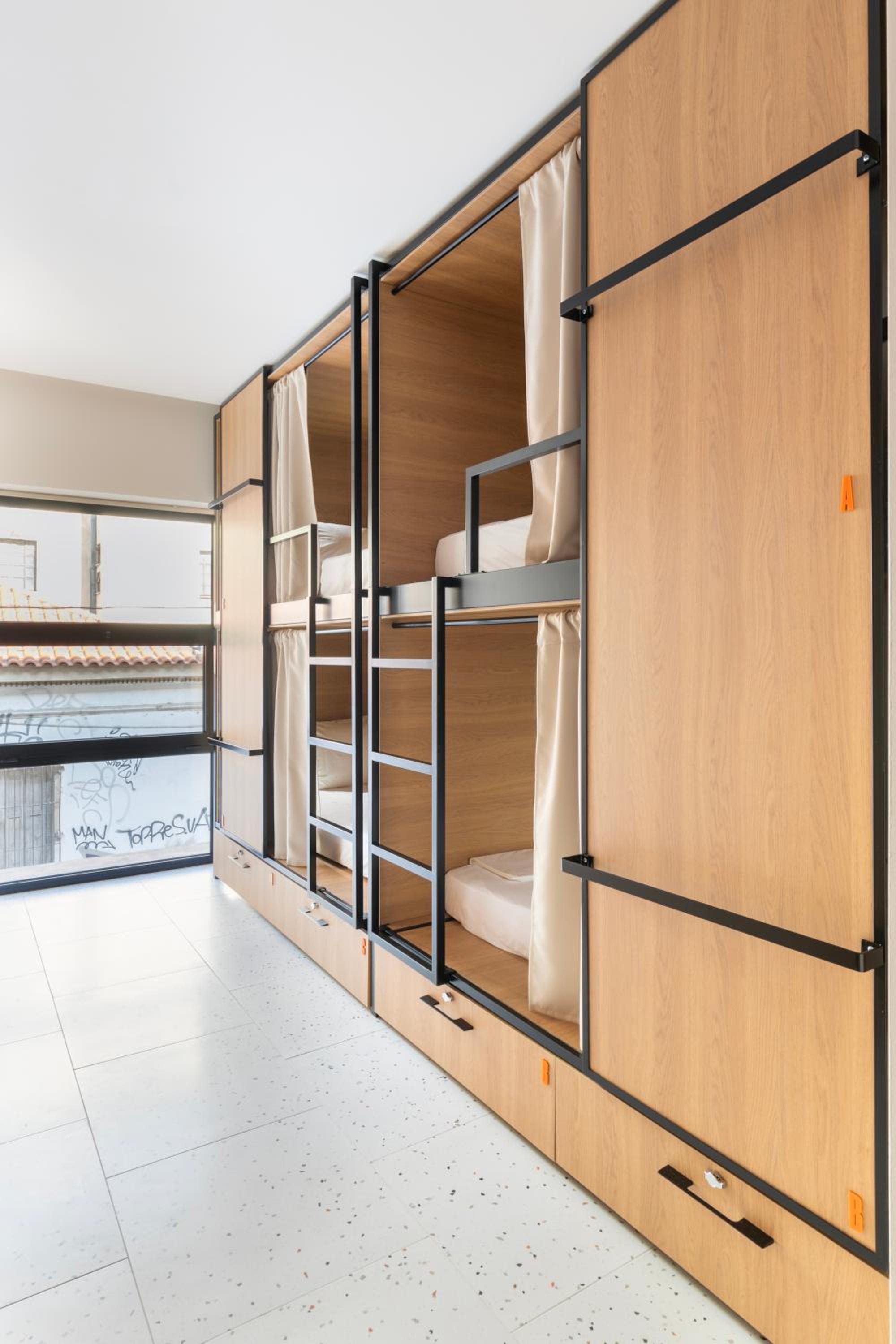 Bed in 4-Bed Female Dorm with Balcony