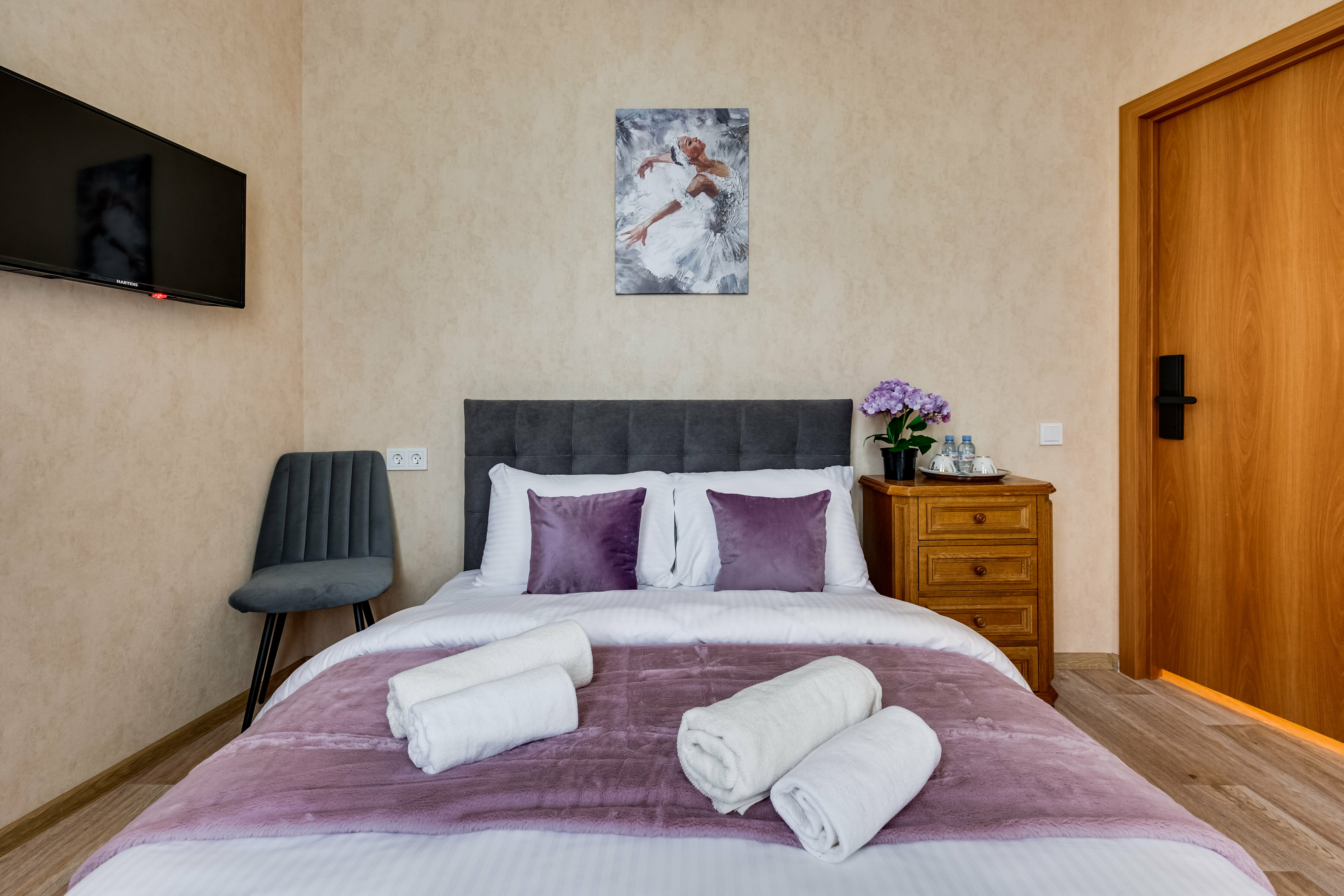 Двухместный номер с 1 кроватью и балконом