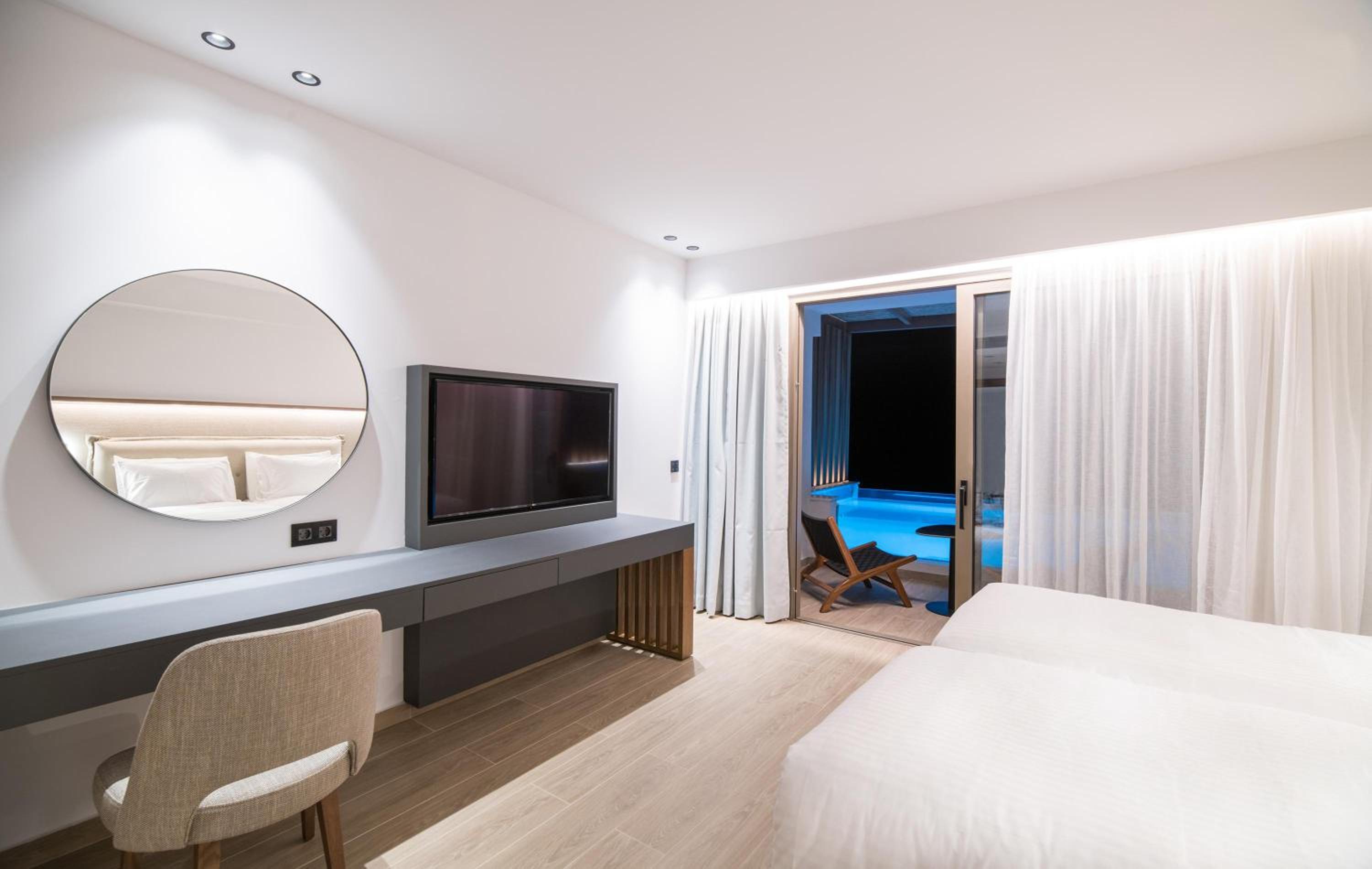 Dazzling Blue Sea View Heated Plunge Pool