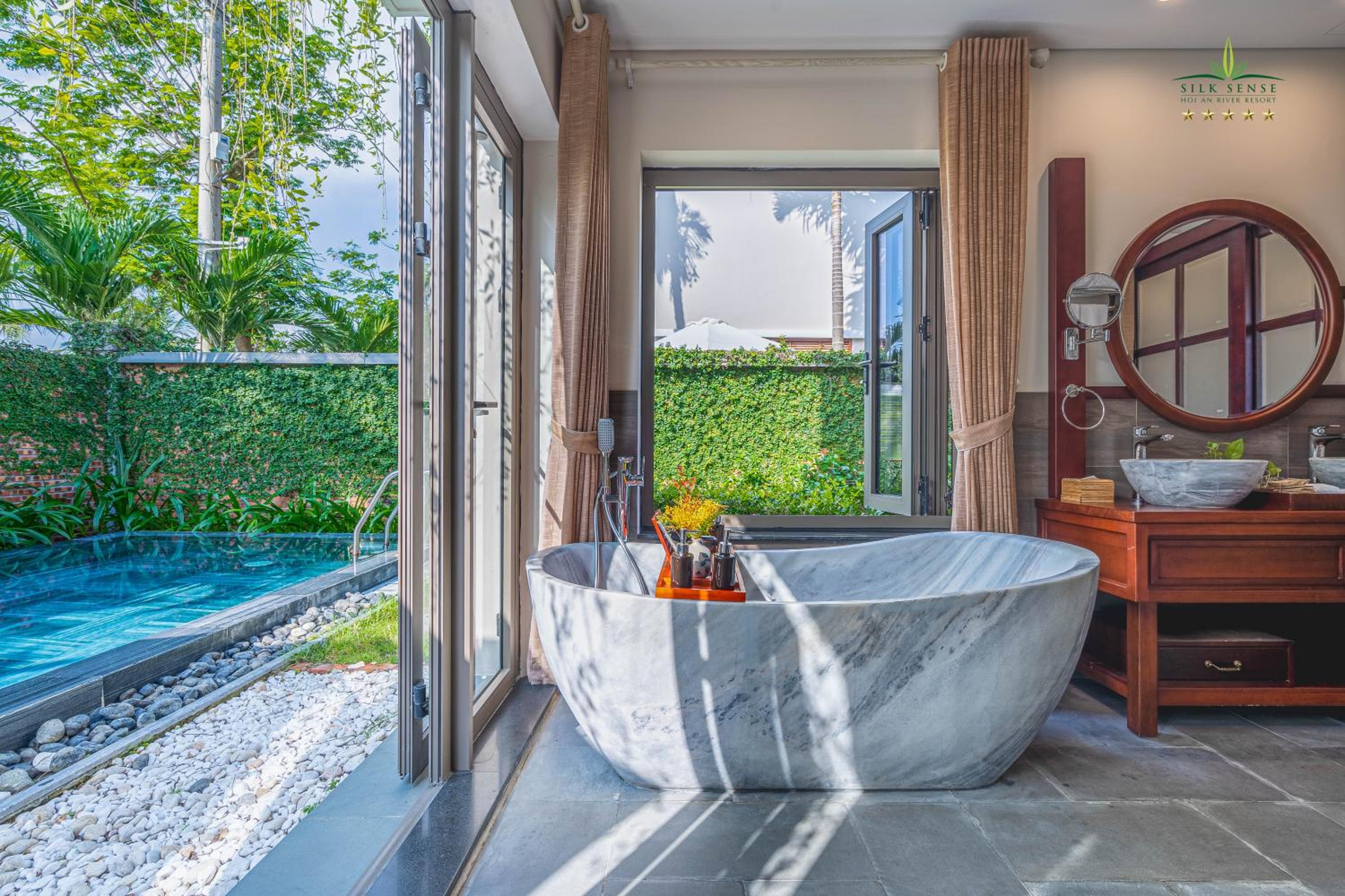 Two-Bedroom River Villa with Private Pool and Bathtub
