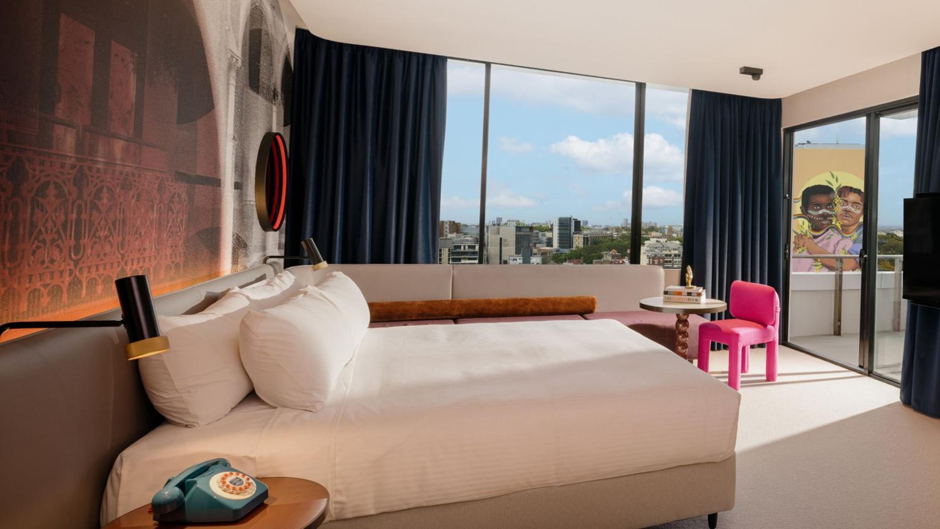 King Suite with Balcony and City Skyline View - High Floor