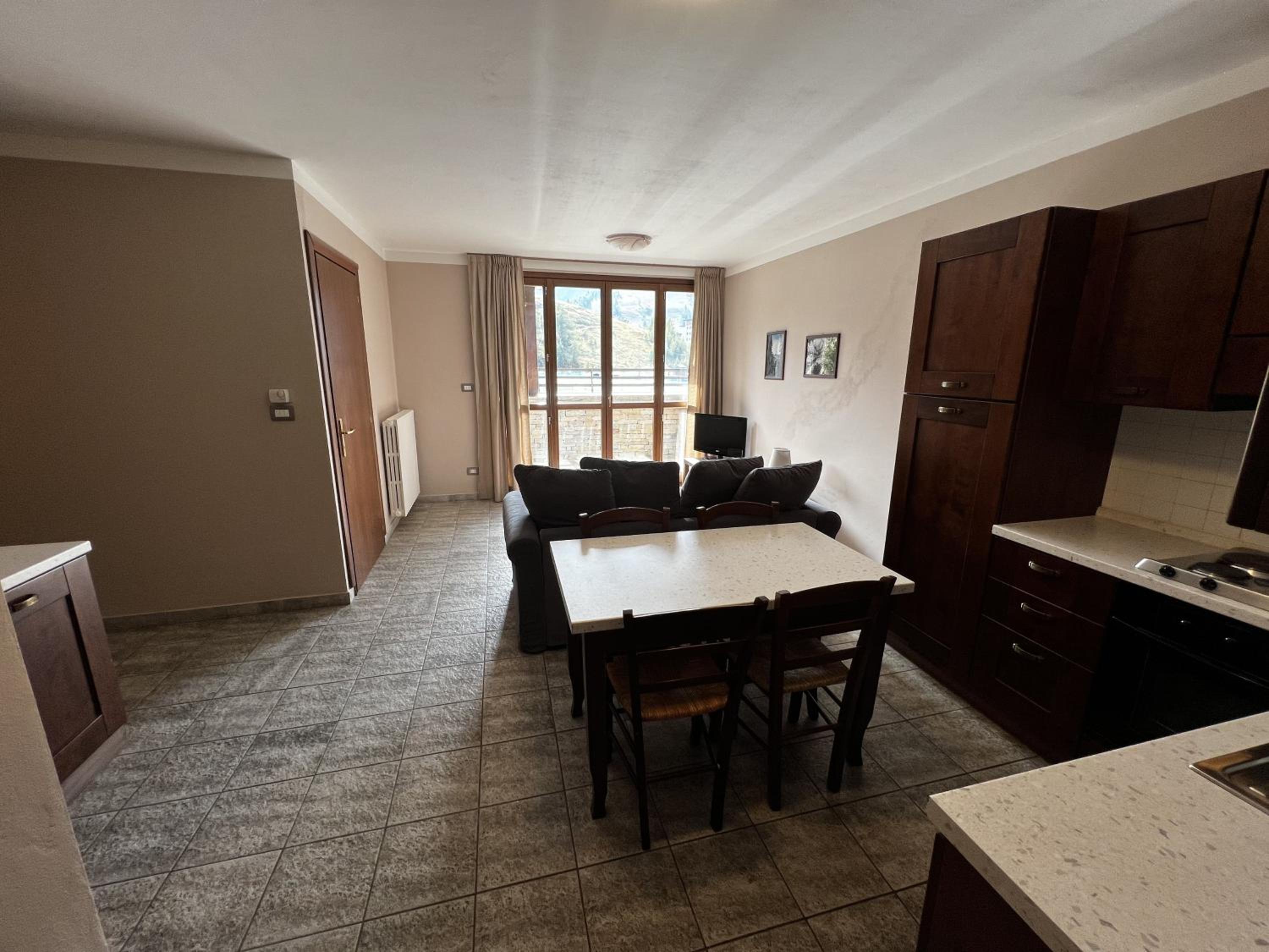 Large One-Bedroom Apartment with Mountain View