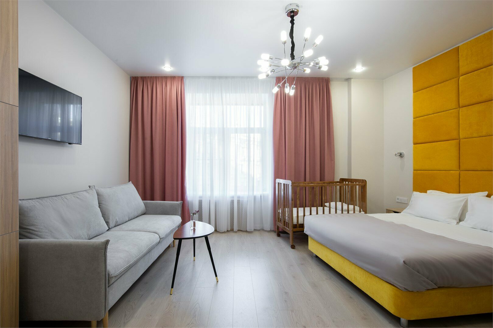 Трёхкомнатные Апартаменты с двумя спальнями и кухней-гостиной