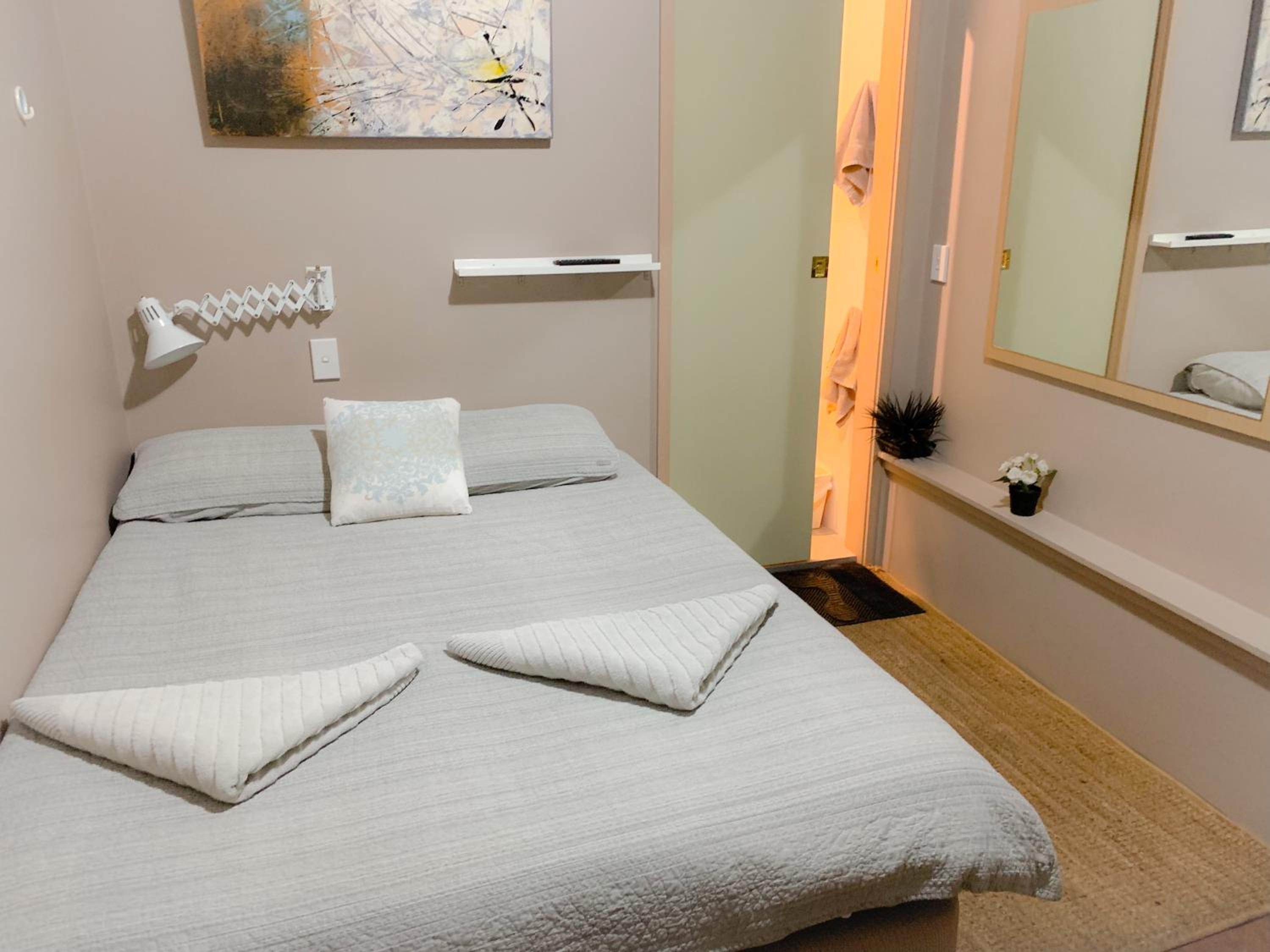 Small Compact Motel Style Room (internal window only)