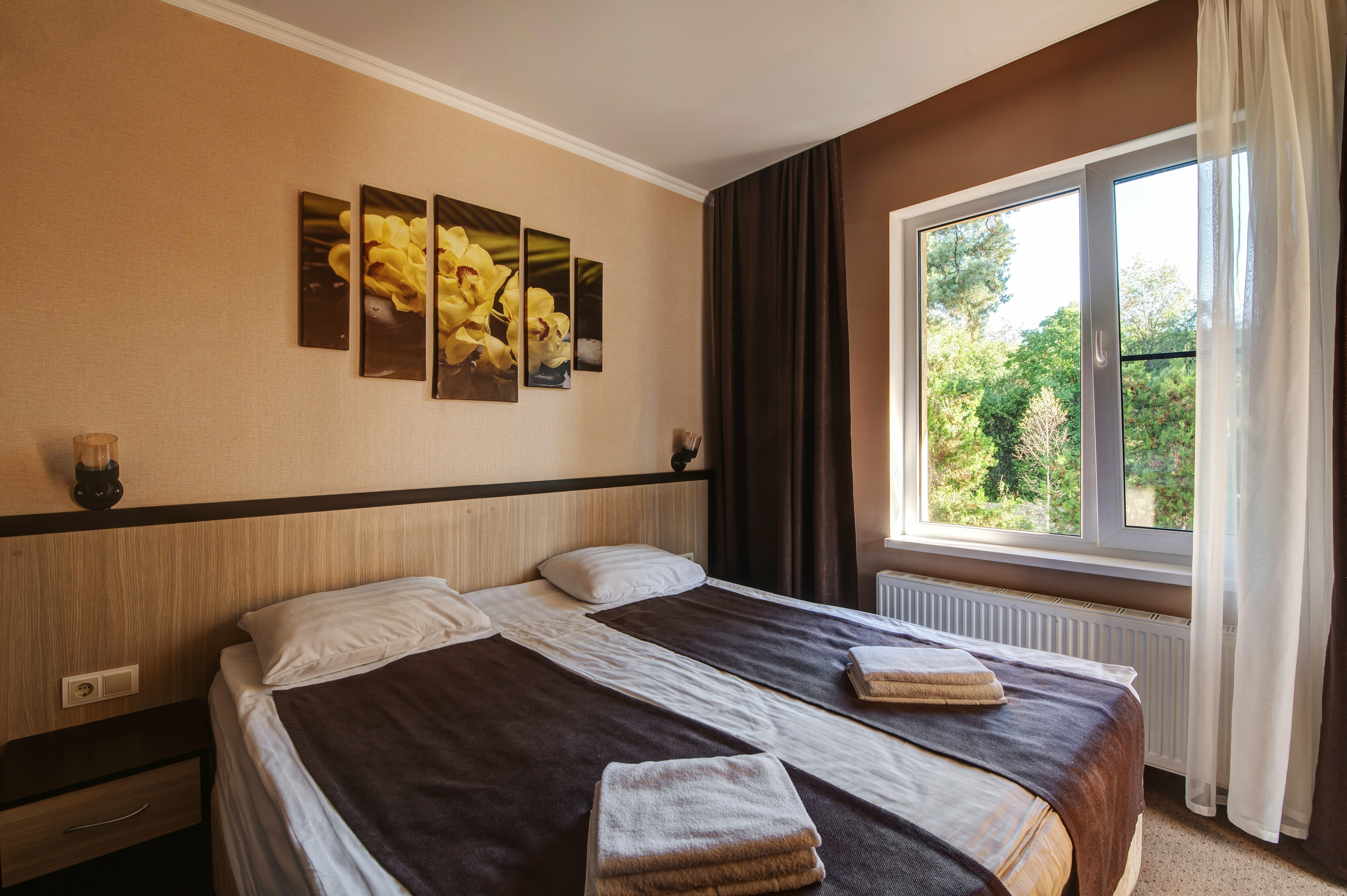 Двухместный номер с 1 кроватью или 2 отдельными кроватями и балконом