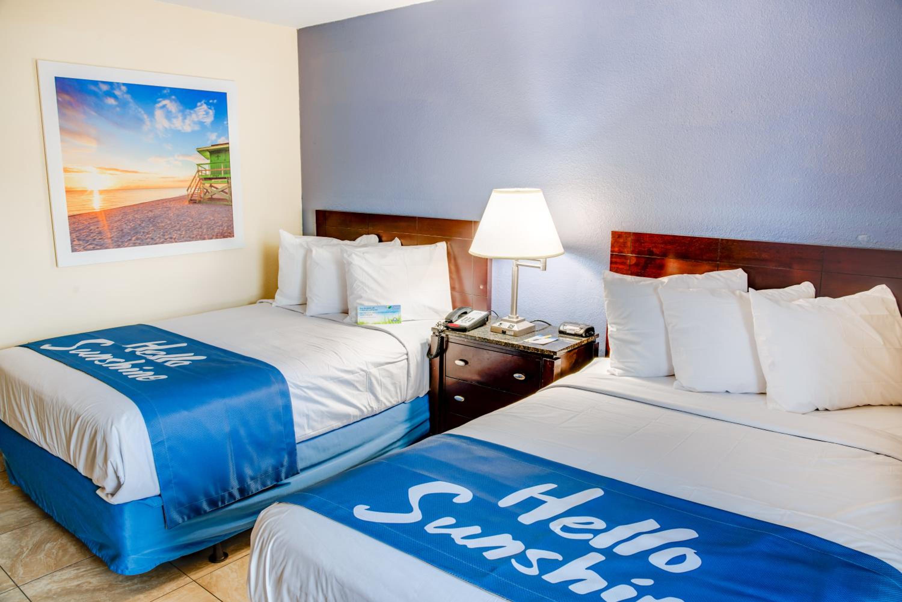 2 Double Bed, Mobility/Hearing Impaired Access Room, Tub w/Grab Bars, No Smoking