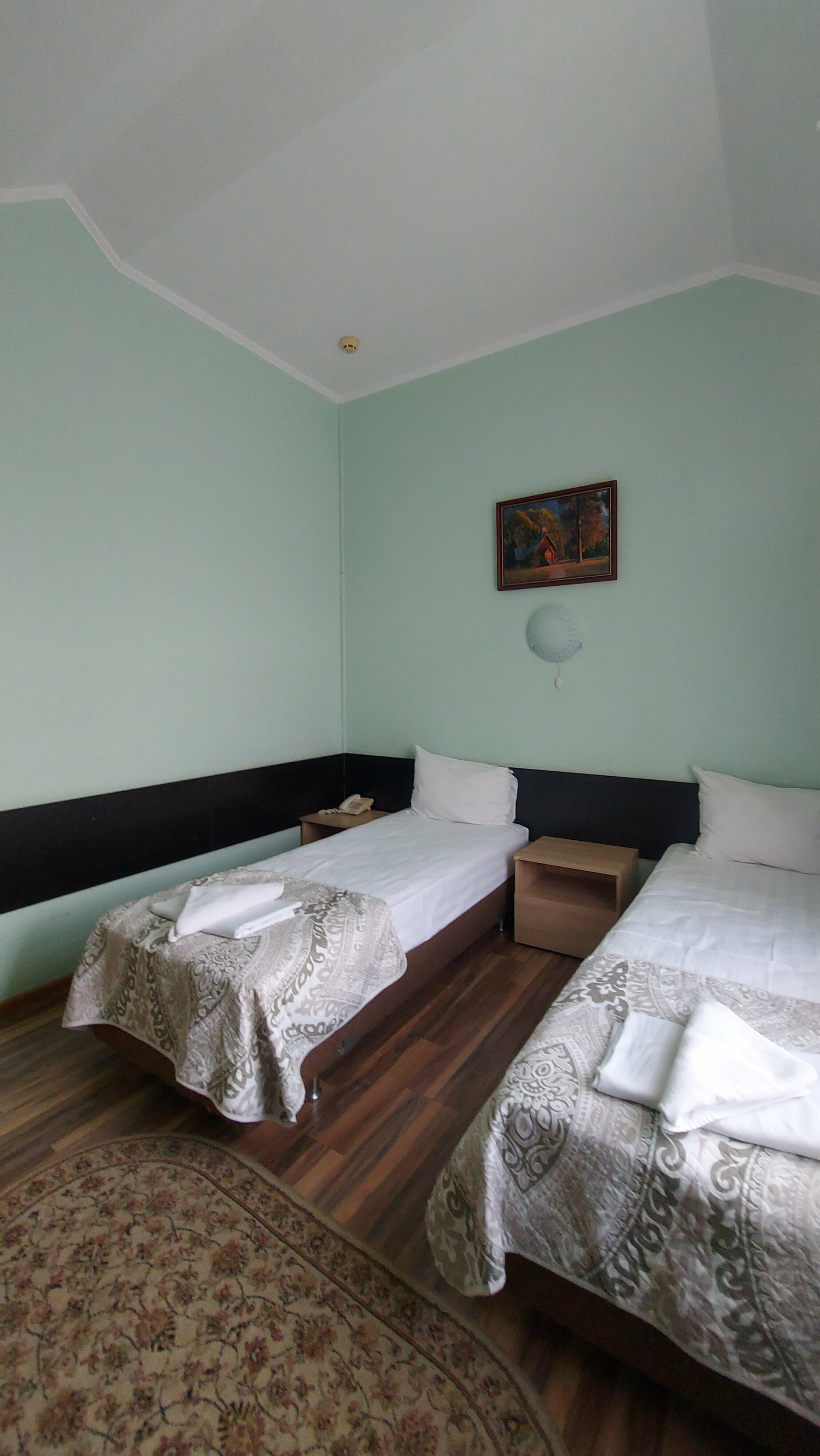 Небольшой двухместный номер с 2 отдельными кроватями