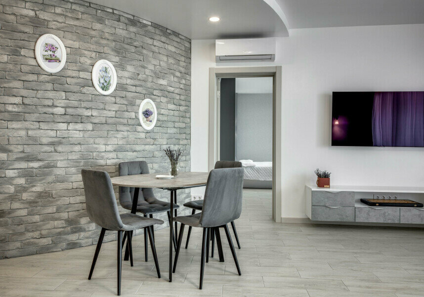 107 Апартаменты King Size с двумя спальнями , двумя балконами