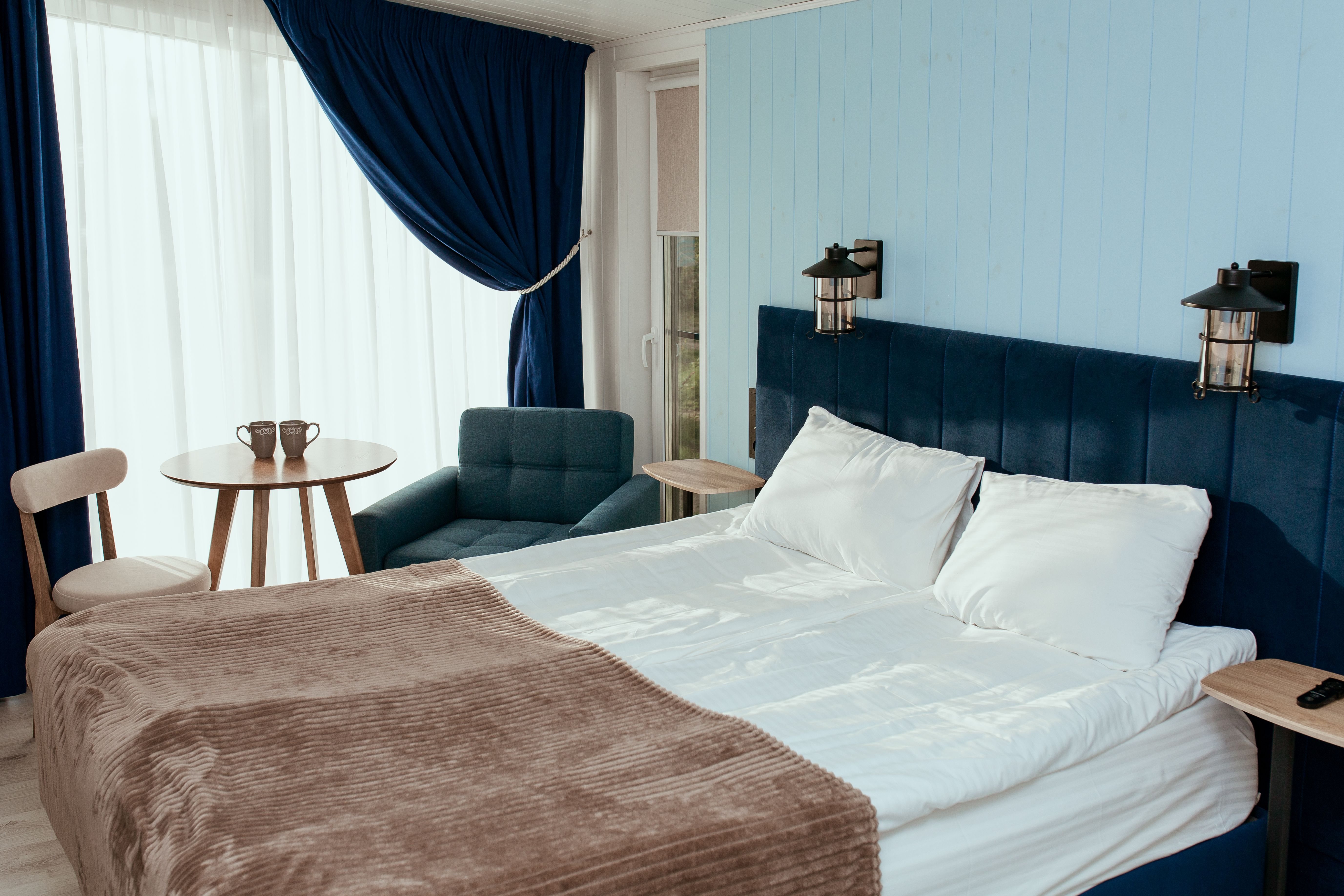 Двухместный номер с 1 кроватью или 2 отдельными кроватями и балконом