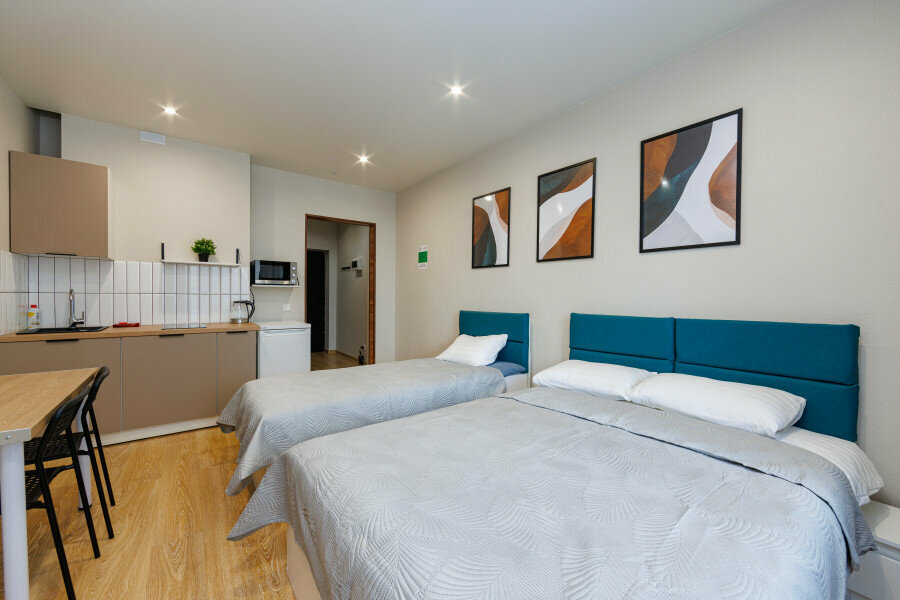 Апартамент студия стандарт с двумя кроватями