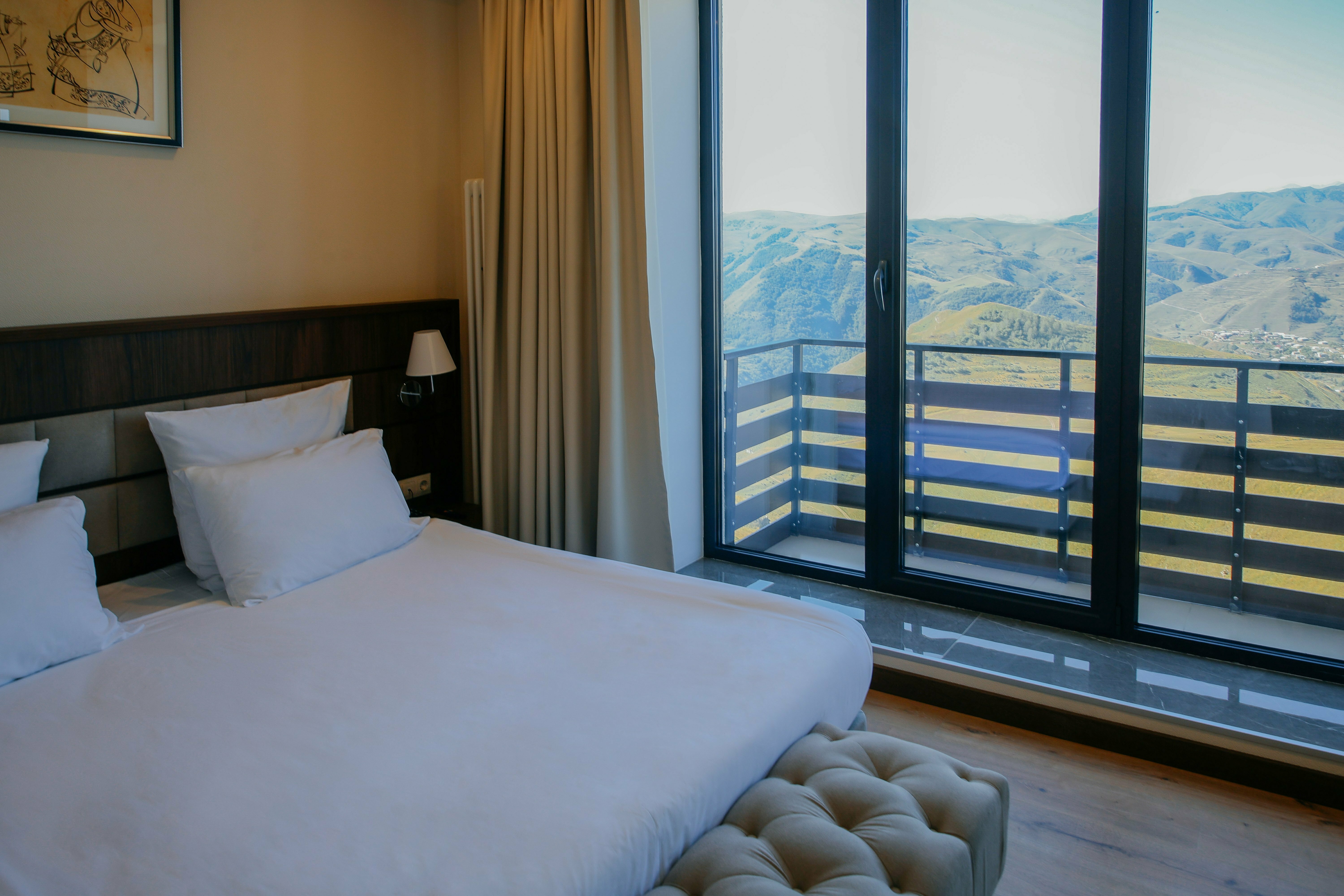 Двухместный номер с 2 отдельными кроватями, вид на горы