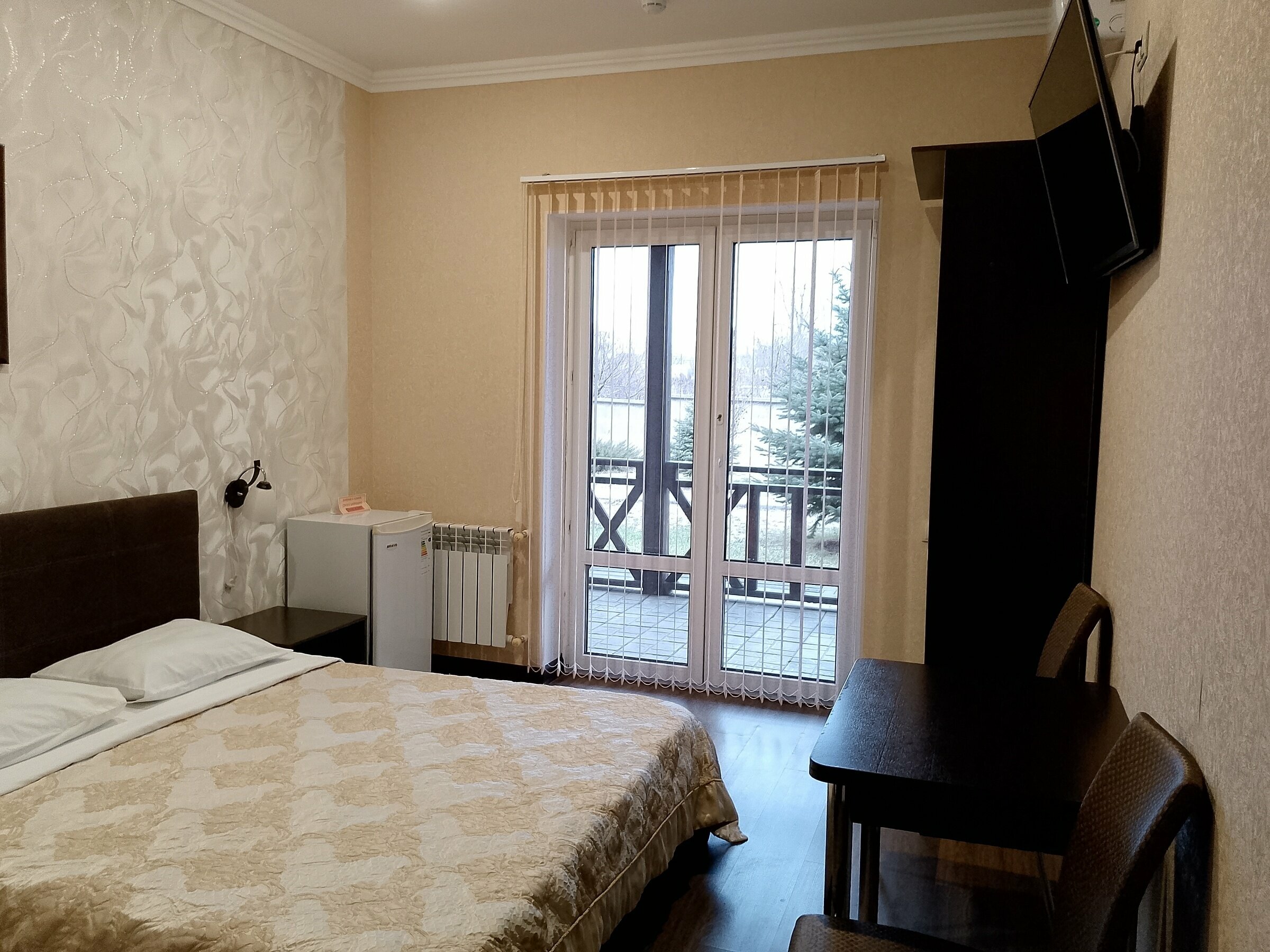 Двухместный номер с 1 кроватью и балконом