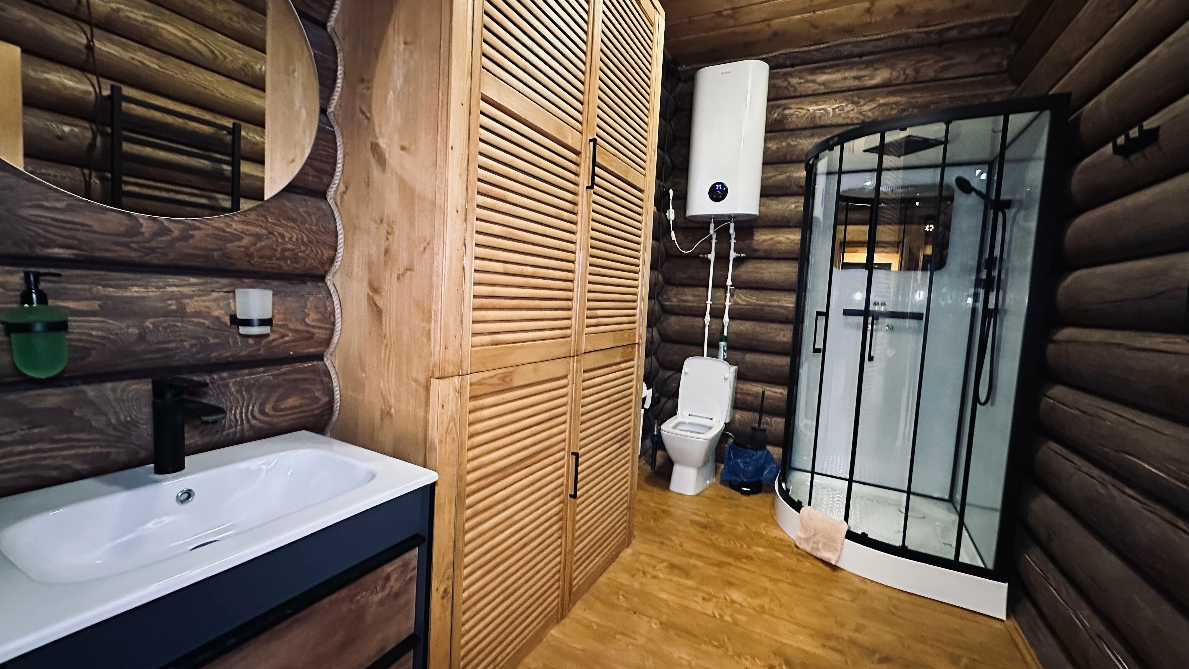 Дом из сруба №8 с террасой для 8-10 гостей