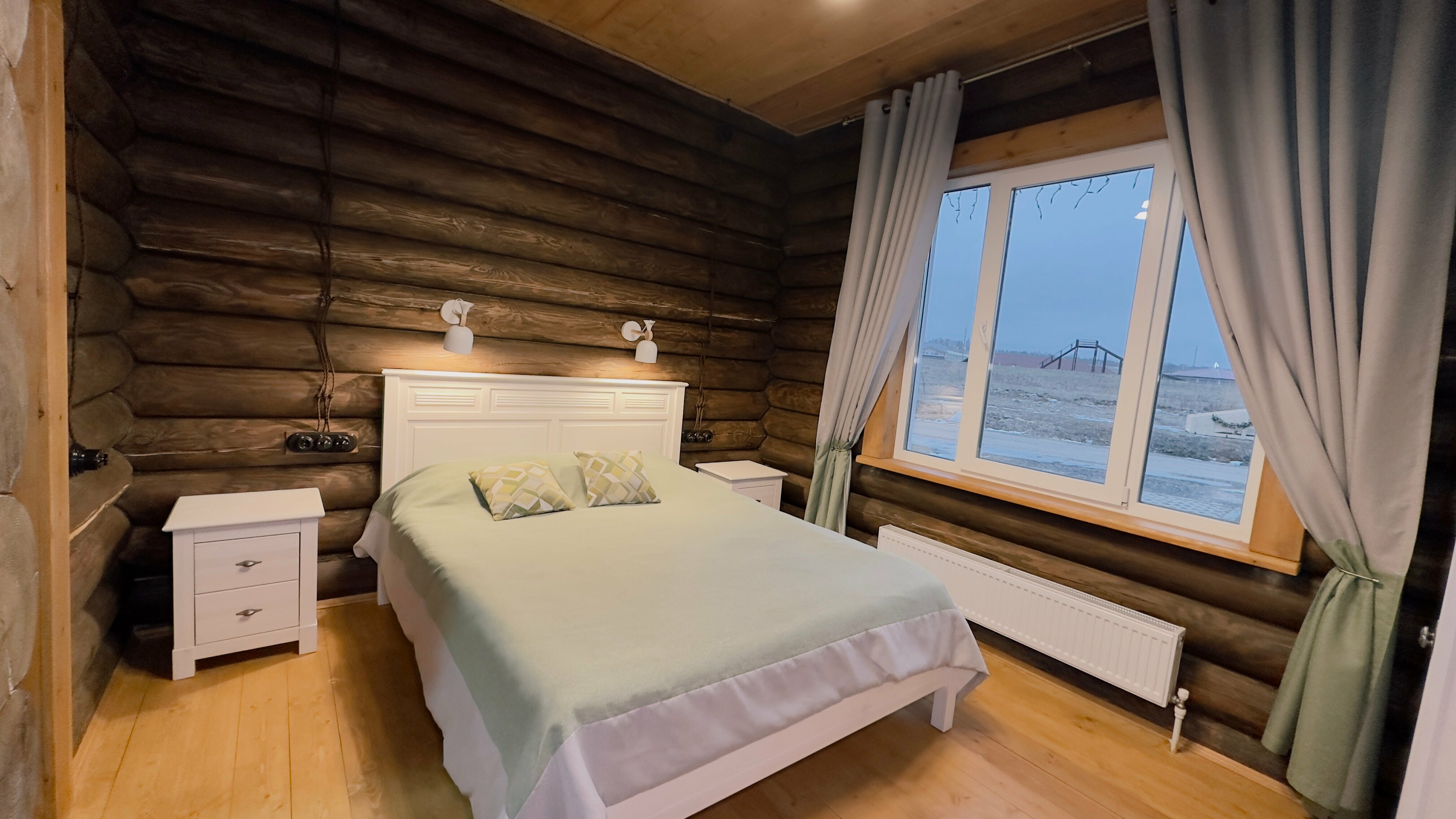 Дом из сруба №7 с террасой для 6-8 гостей