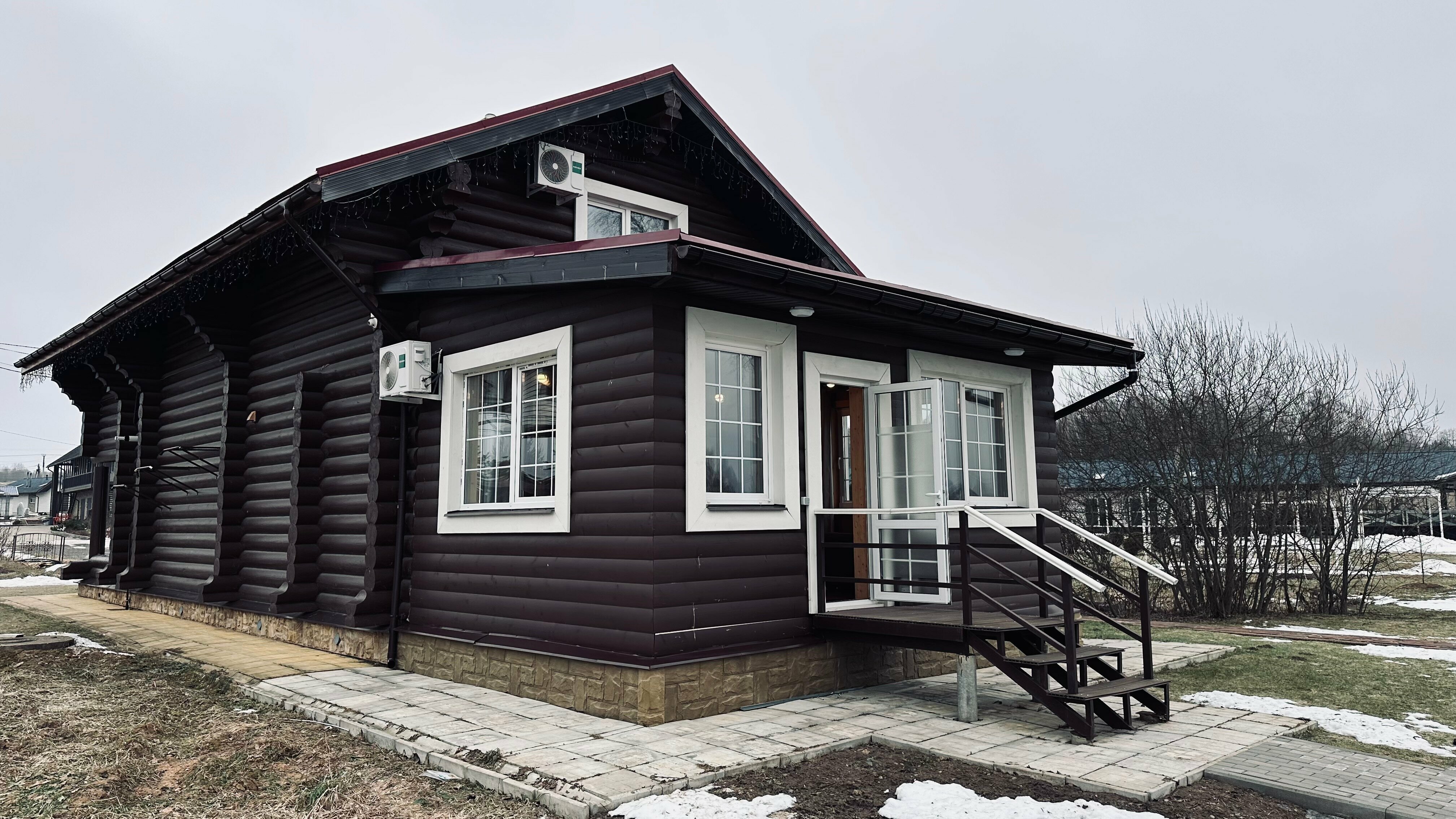 Дом из сруба №1 с камином и баней для 4-6 гостей