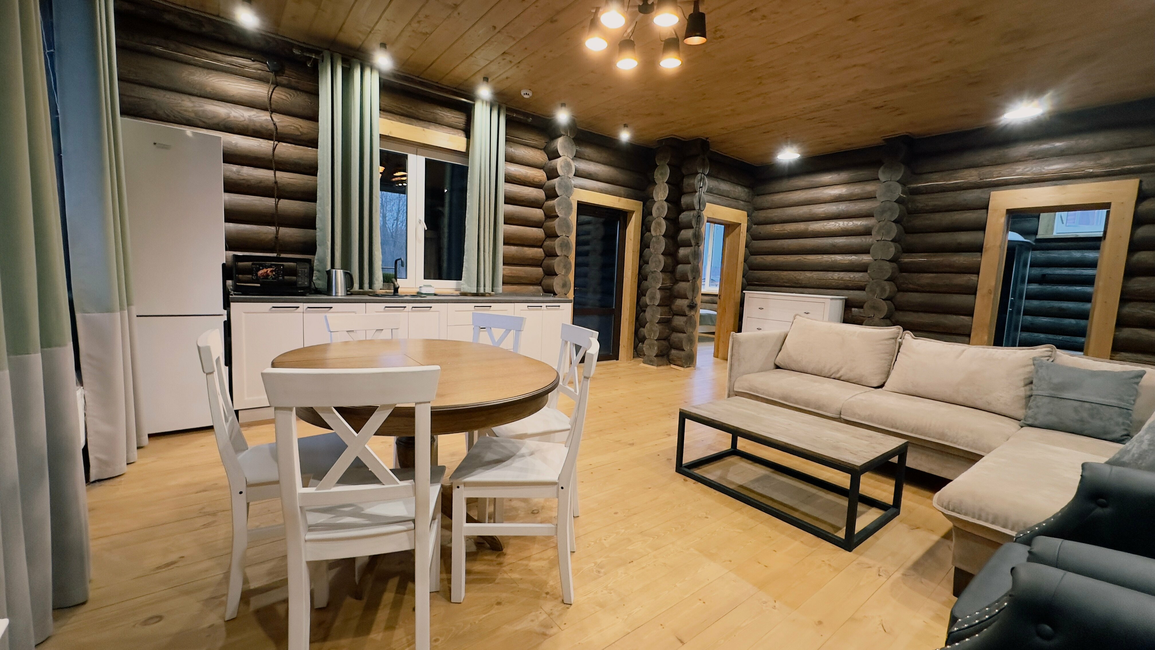 Дом из сруба №7 с террасой для 6-8 гостей