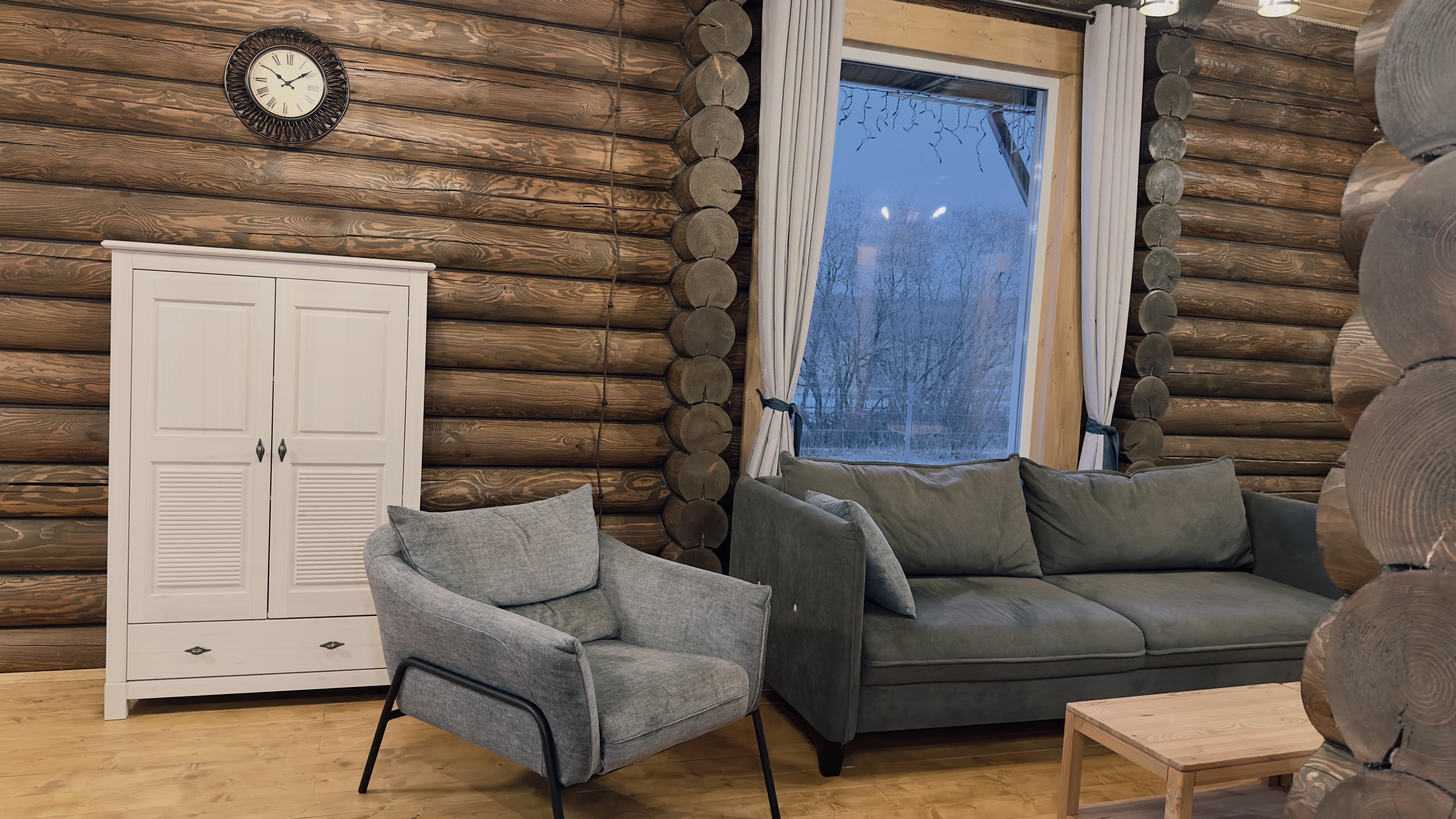 Дом из сруба №9 с террасой для 4-6 гостей