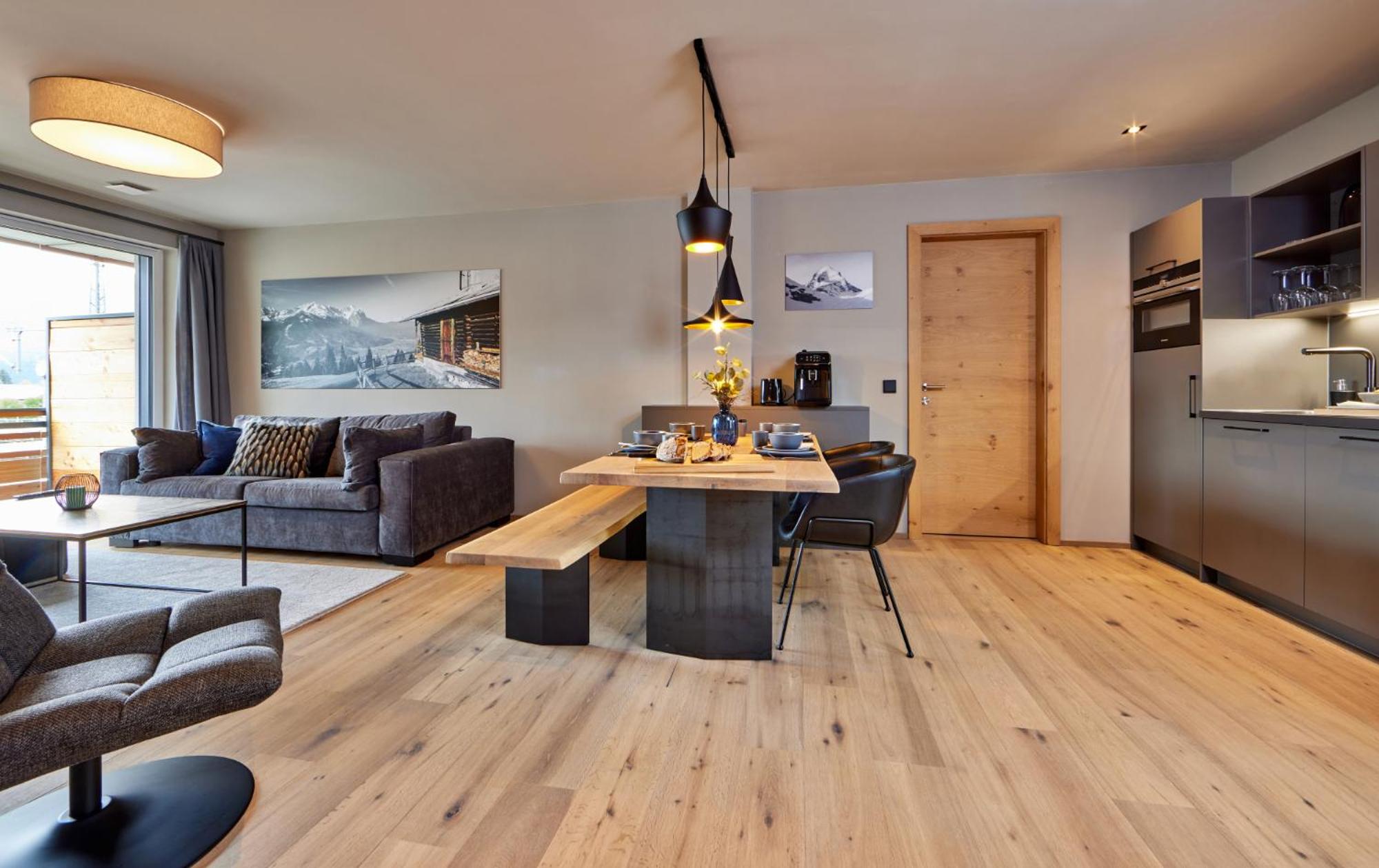 One-Bedroom Apartment with Balcony and Mountain View  