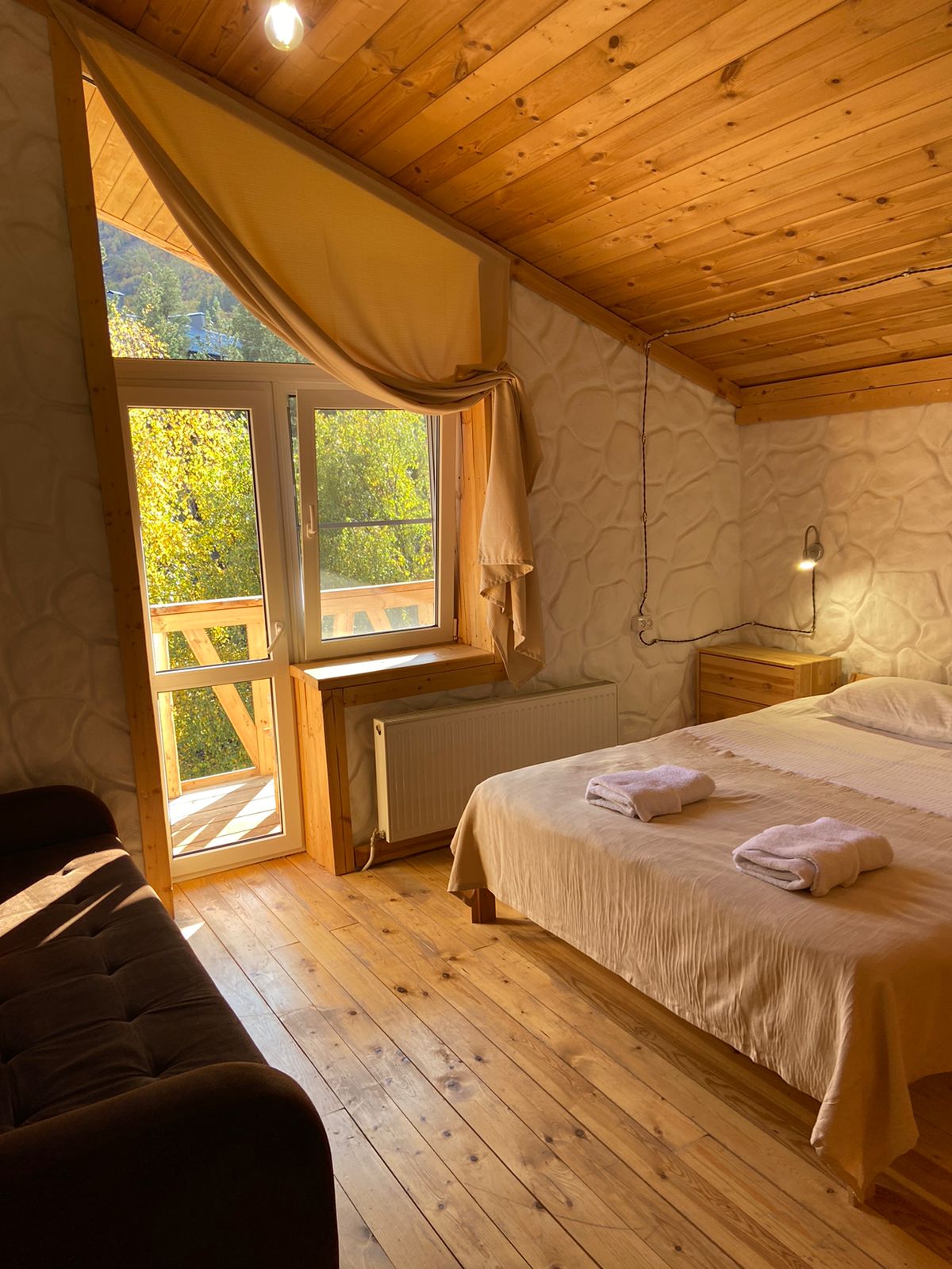 Двухместный номер с 1 кроватью и видом на горы