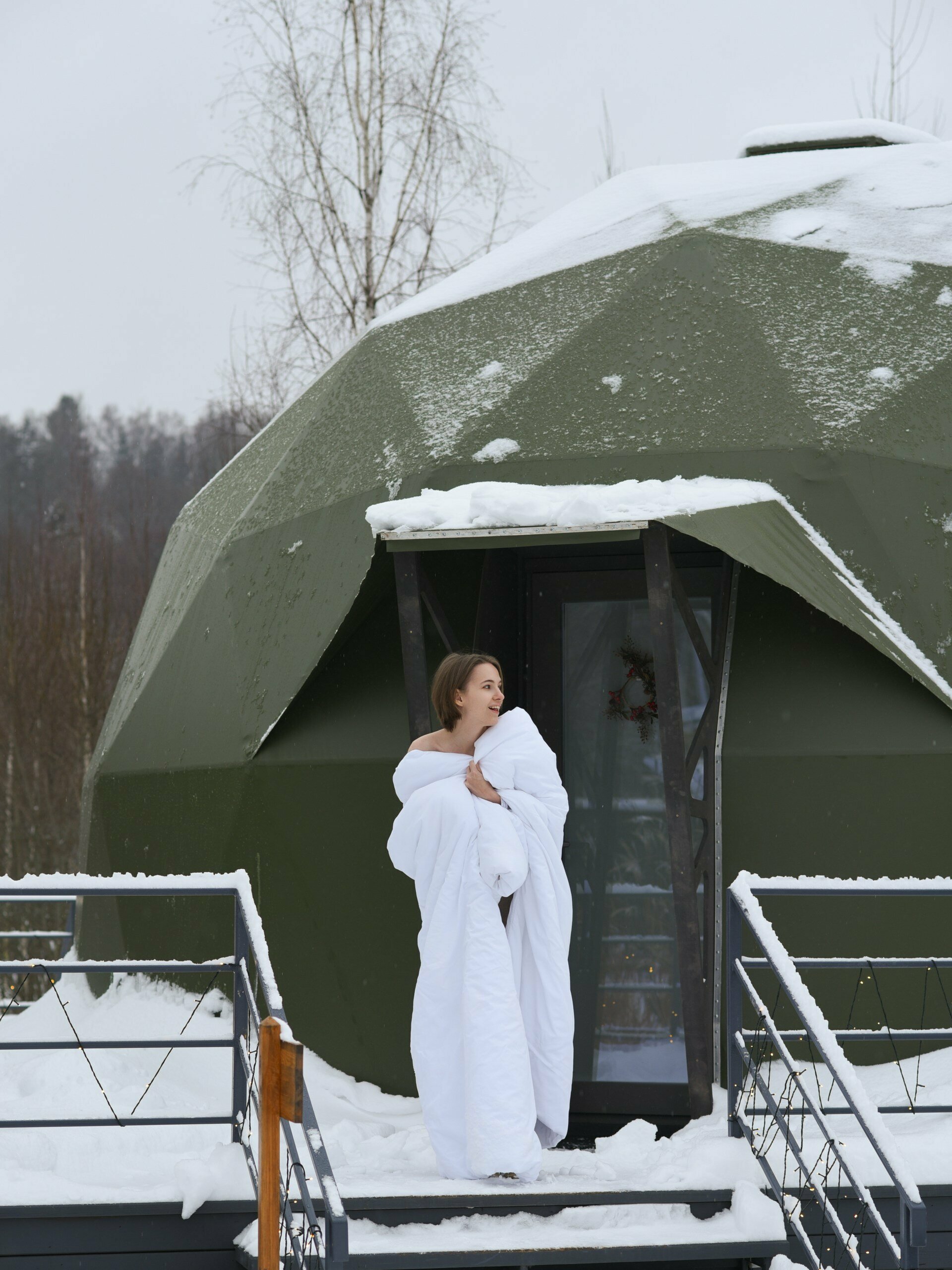 2-х местное размещение в купольном домике Вудик с завтраком