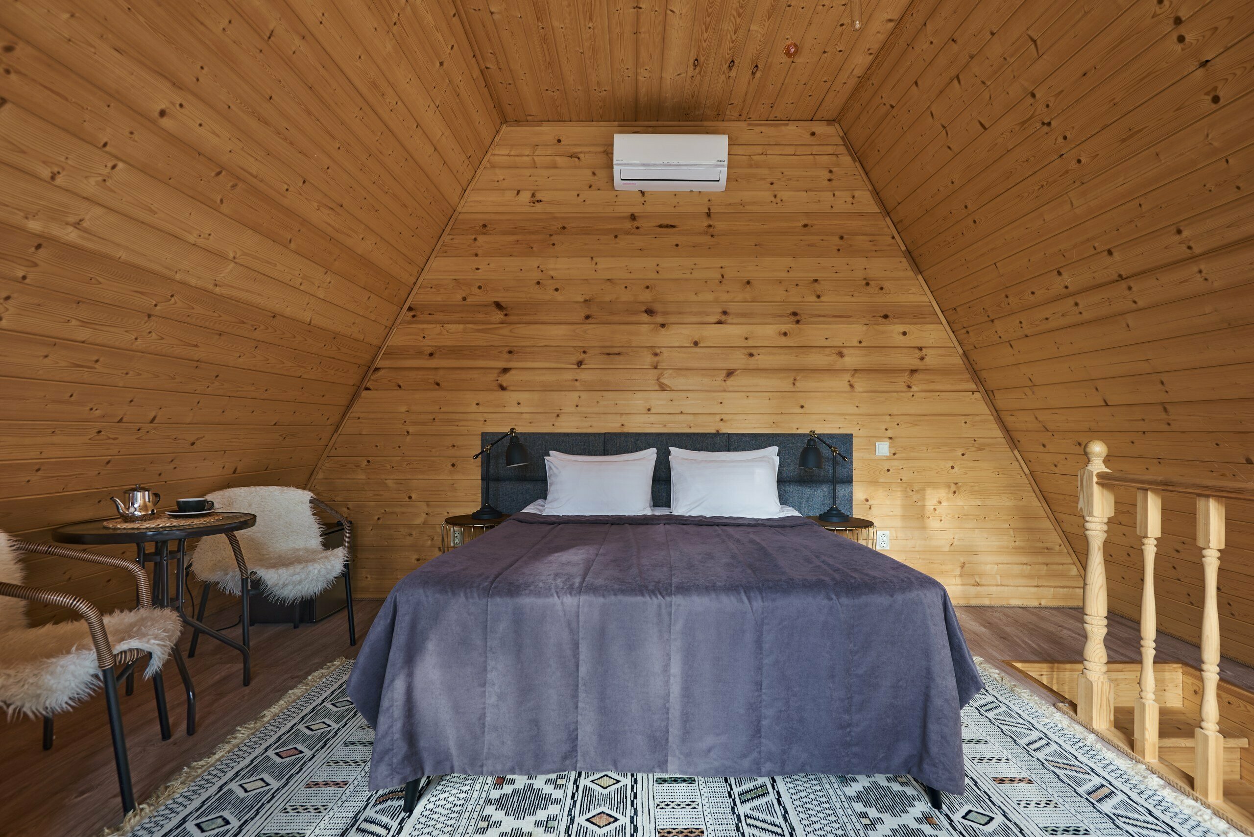 ЭКО-ЛОДЖ двухэтажный с балконом