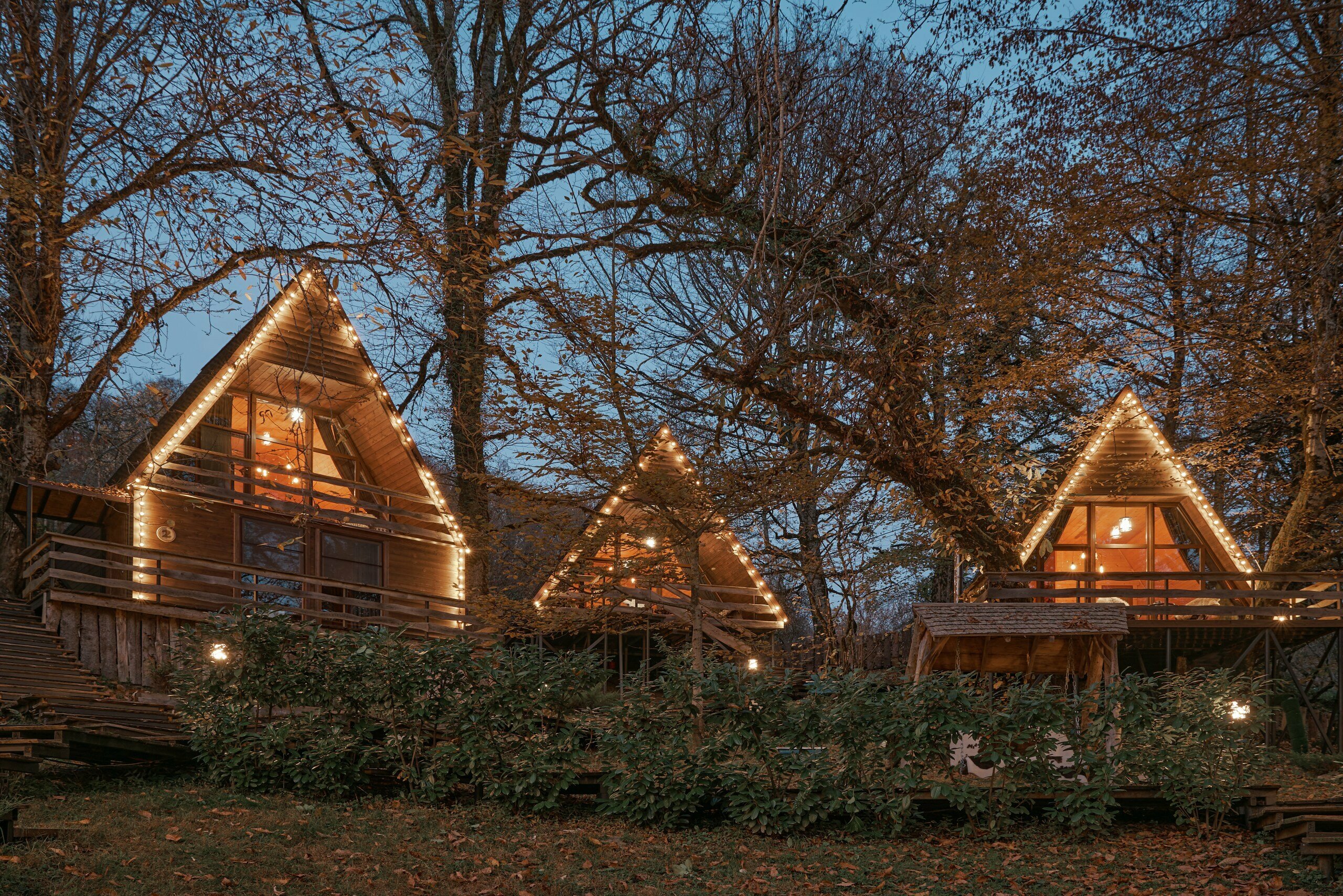 ЭКО-ЛОДЖ двухэтажный с балконом