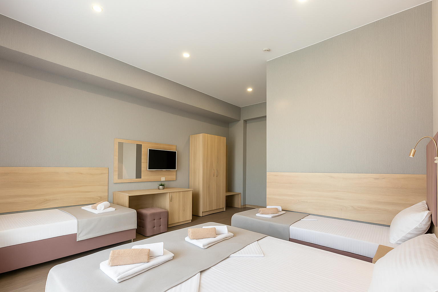 Четырёхместный номер ДЕЛЮКС с балконом