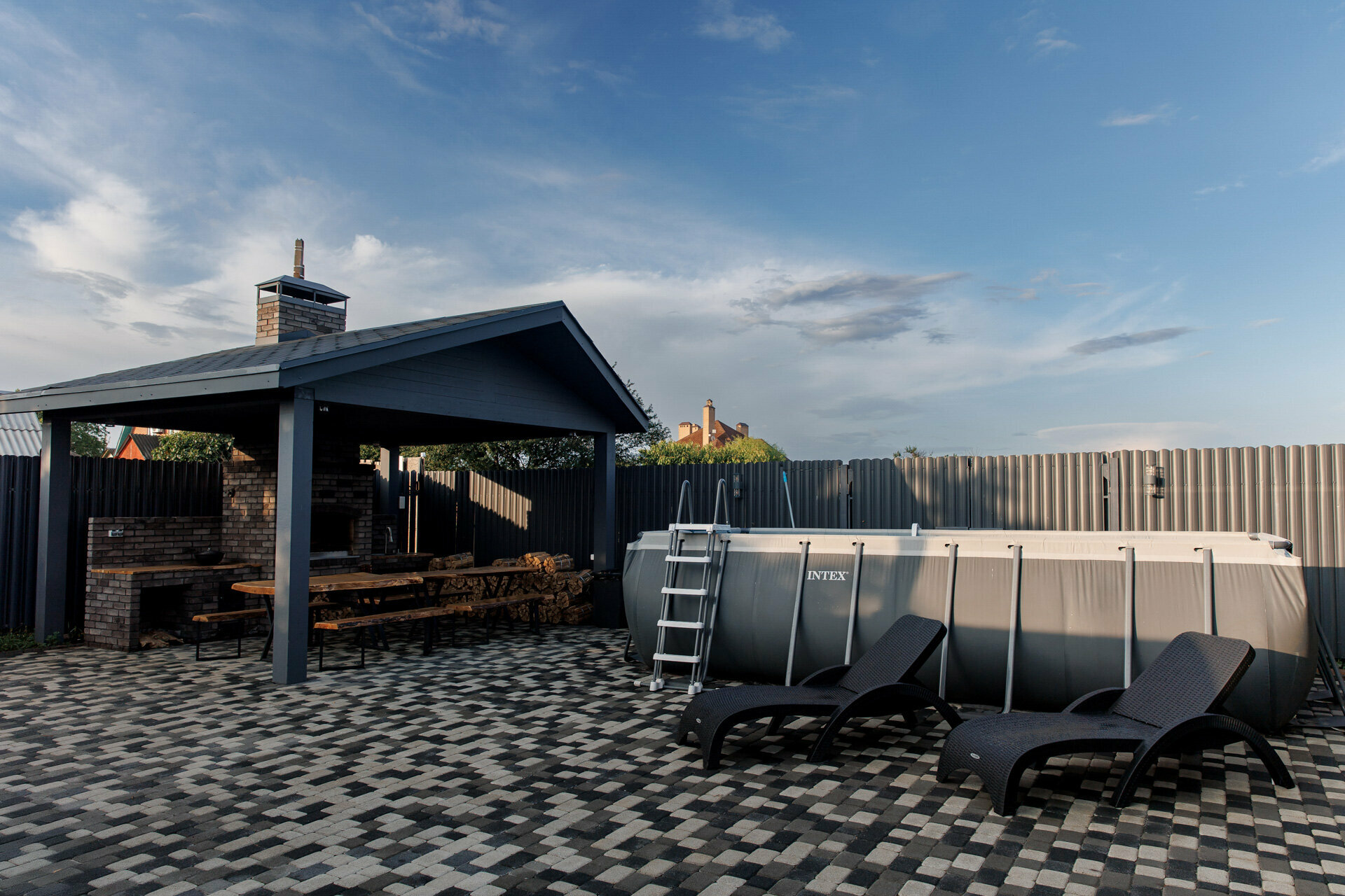 A-фрейм с баней