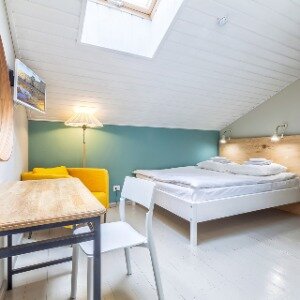 Лофт с двуспальной кроватью