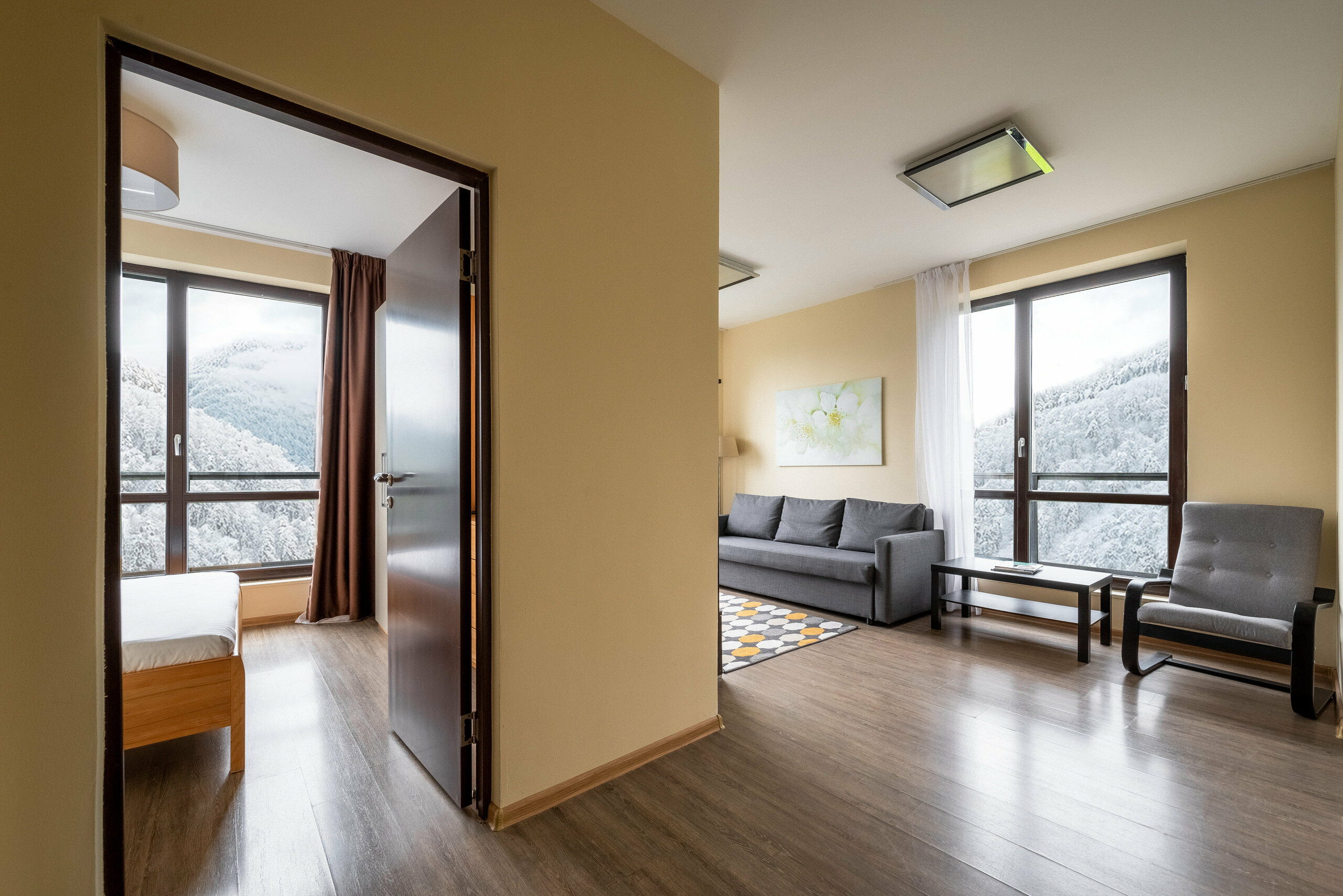 Апартаменты с 1 спальней