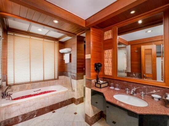 Family Connecting Lagoon Poolside