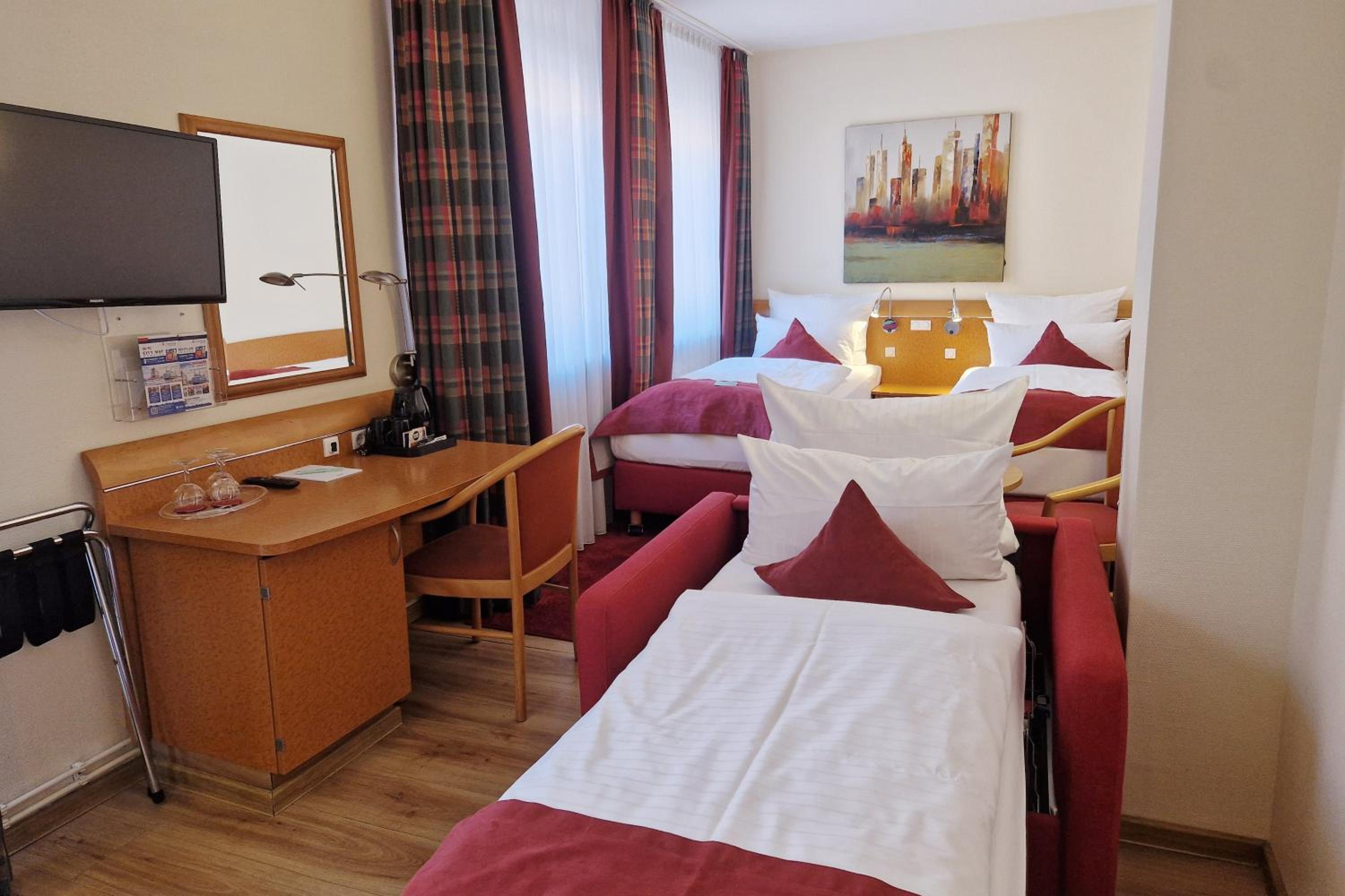 Premium Family Twin Room with Furnished Balcony and Sofa Bed