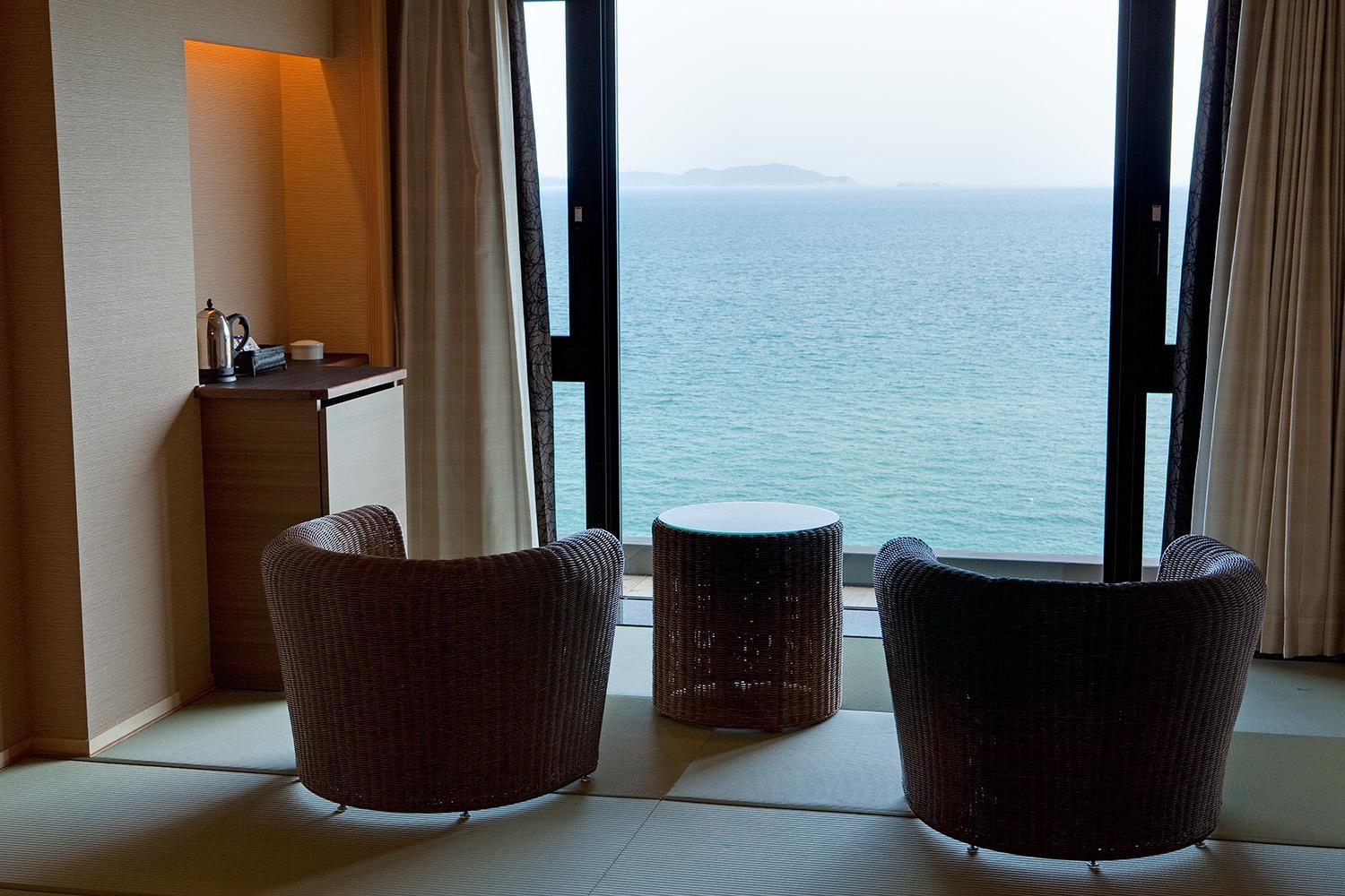 Japanese-Western Room with Tatami Area and Open-Air Bath B - Non-Smoking (3rd-6th Floor) (Half Board)