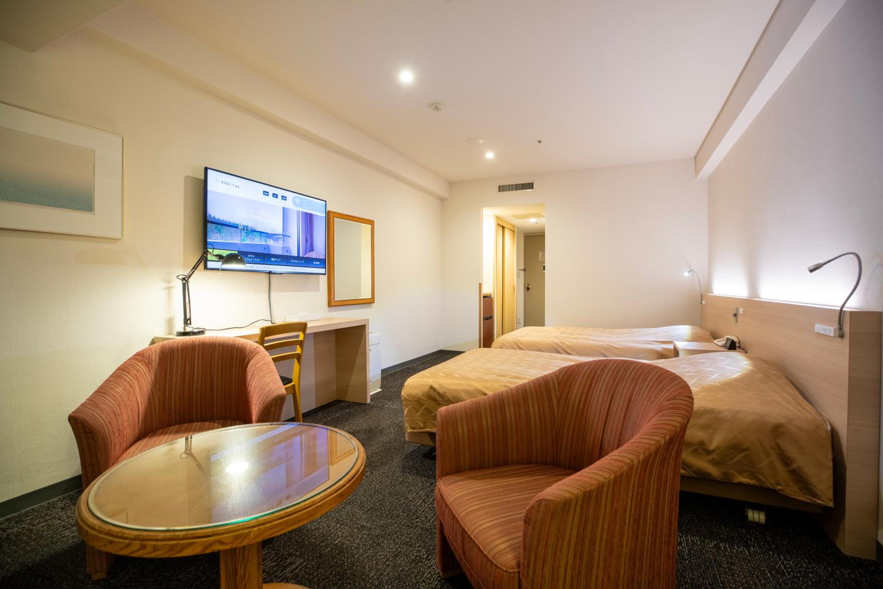 Twin Room (2F-5F) with Mt.Fuji view - Non-Smoking - No Daily Cleaning	