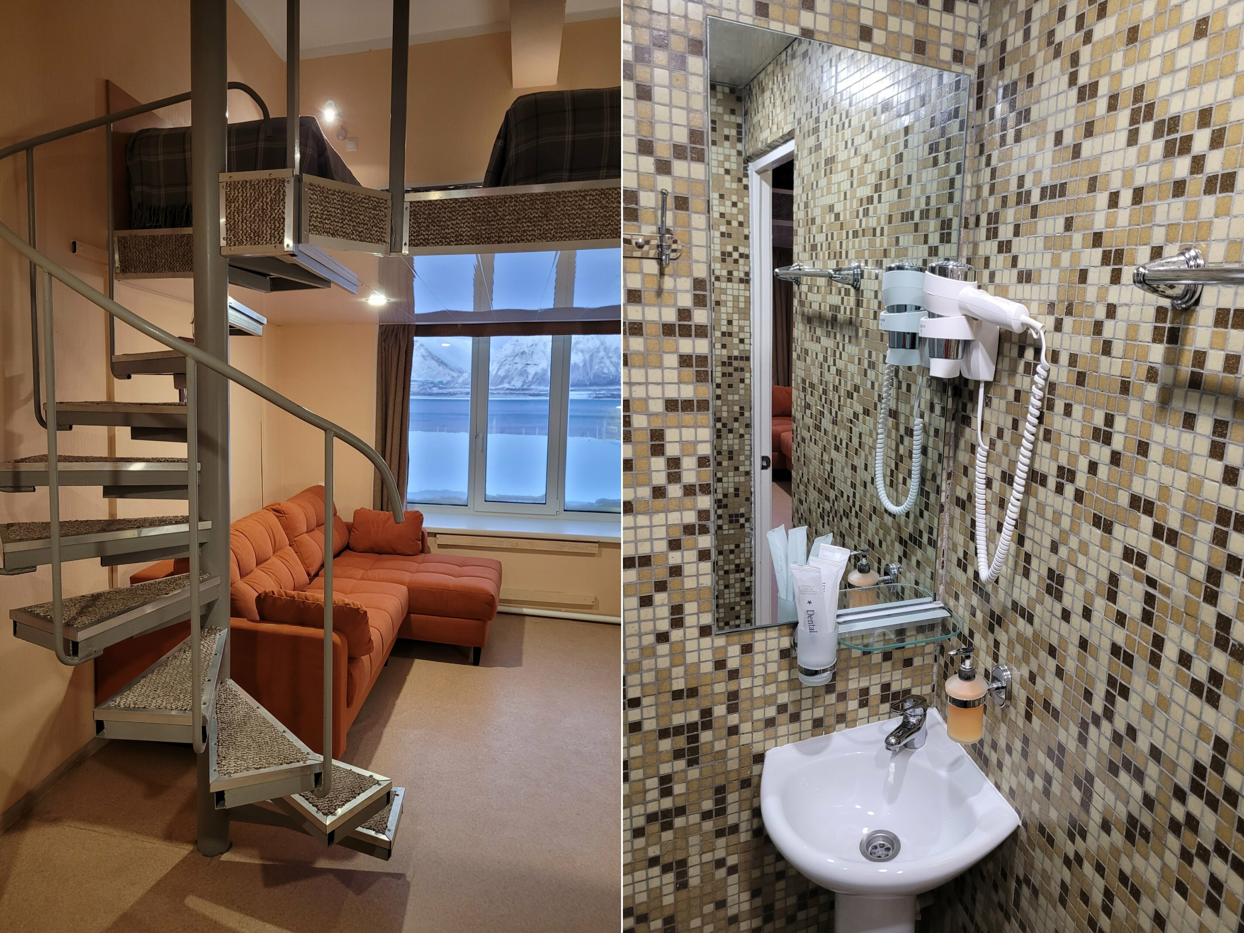 Трехместный номер с видом на горы