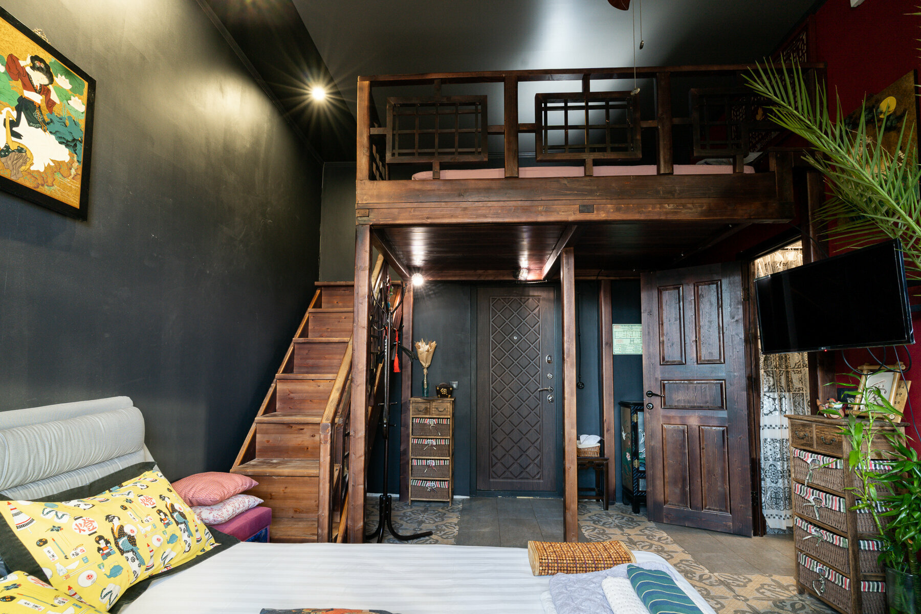 Двухуровневый четырехместный номер