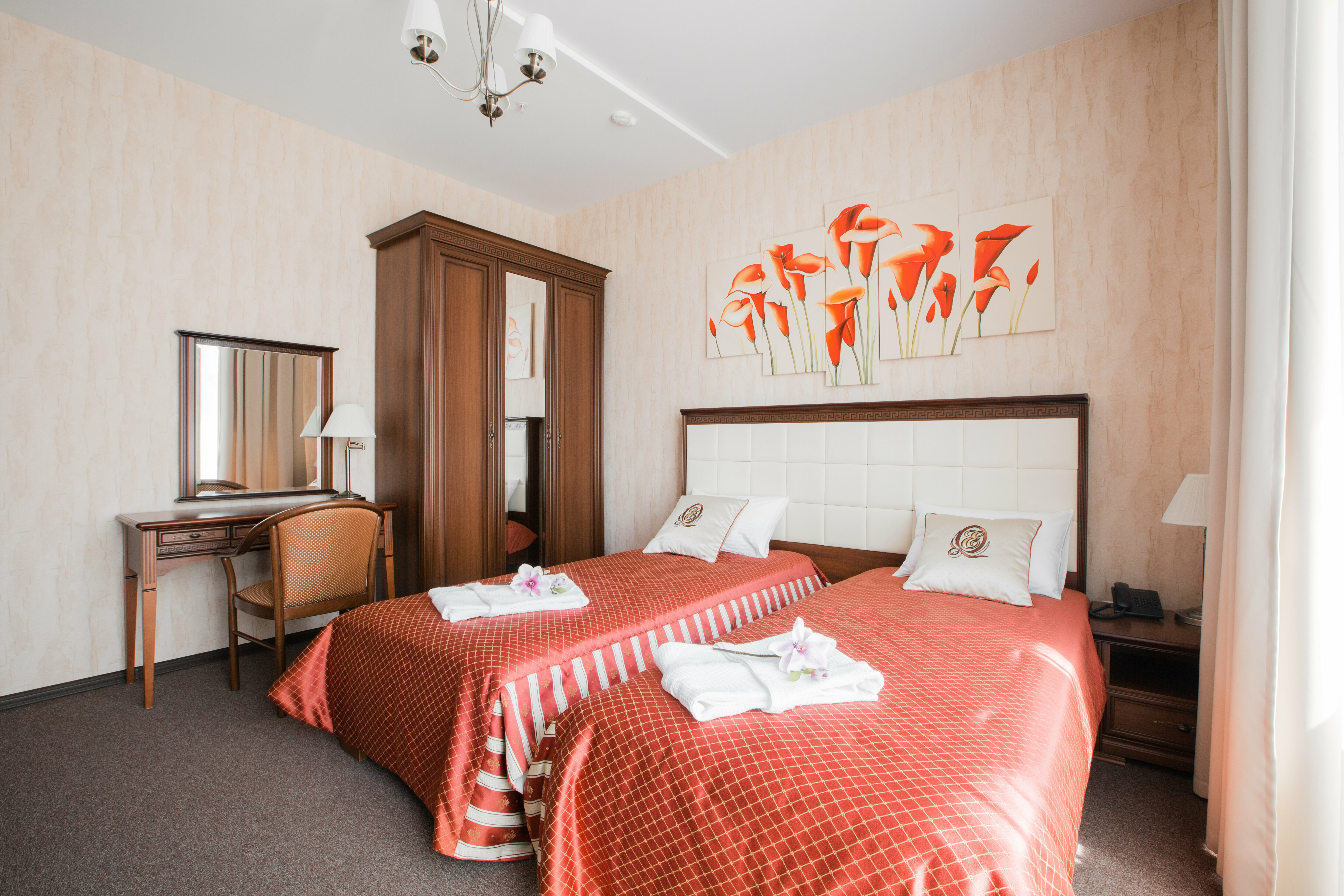 Стандартный двухместный номер с 1 кроватью или 2 отдельными кроватями