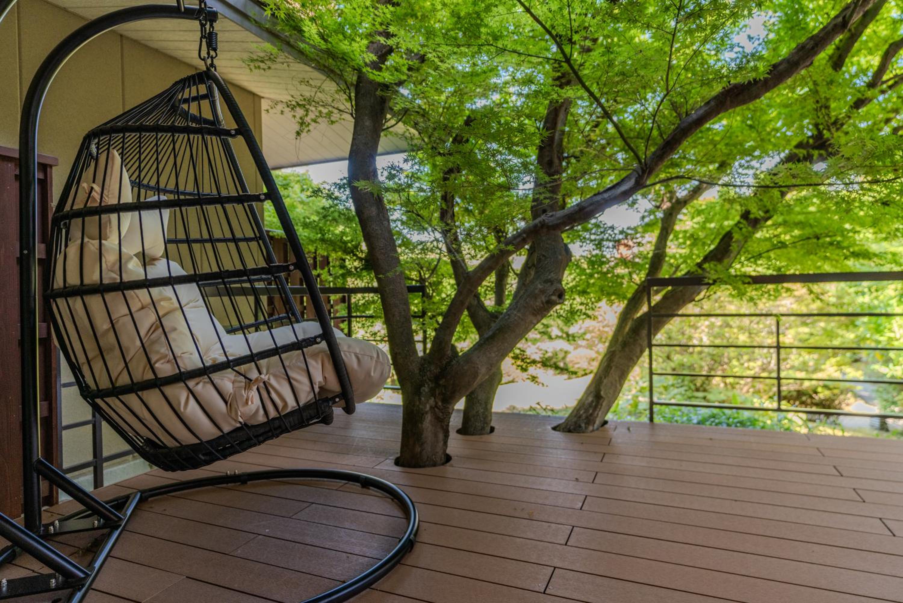 Renovated - Room with Tatami Area with Foot Bath - Garden view