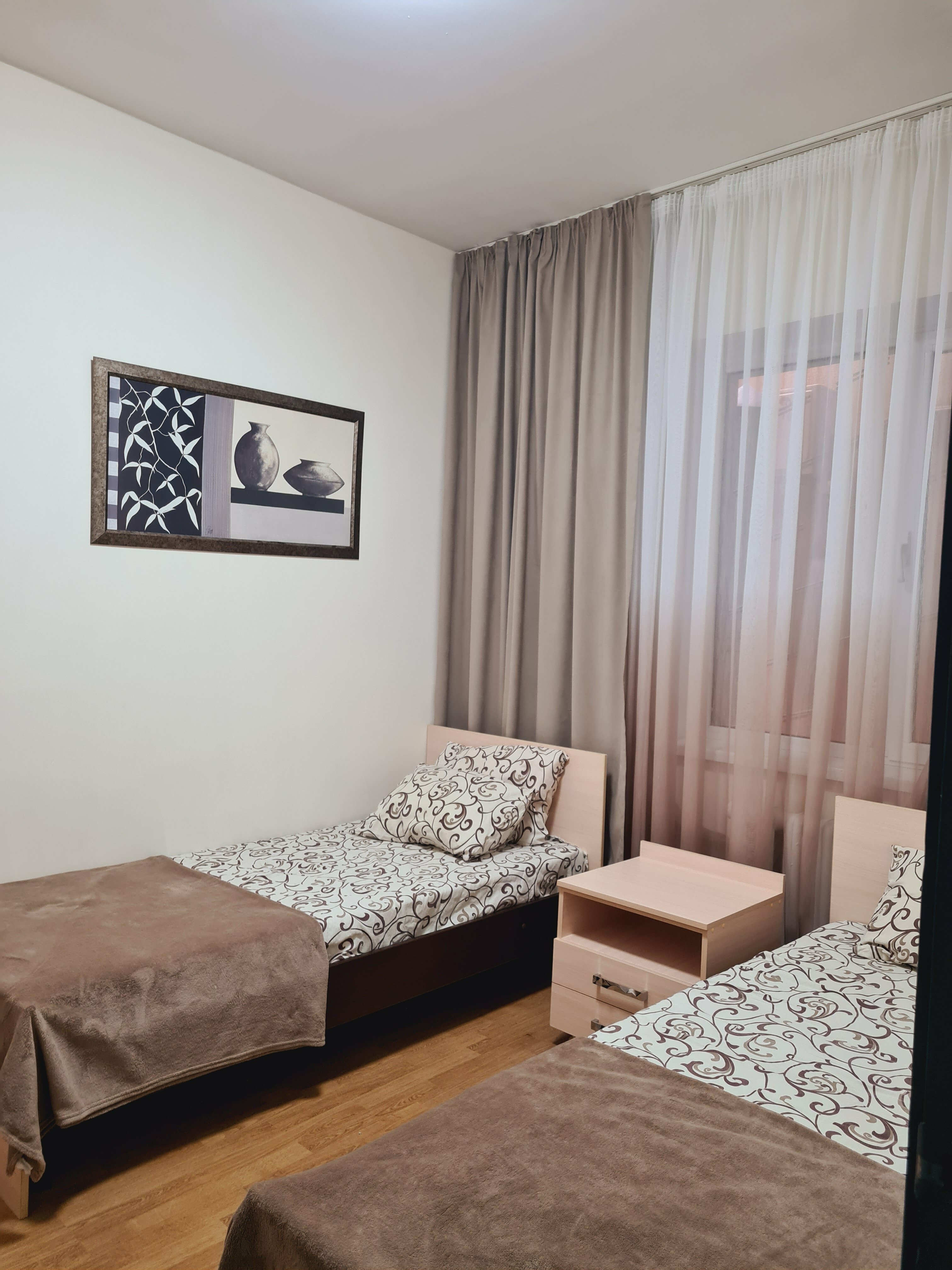 Апартаменты двухкомнатные, 4-х местные с кухней