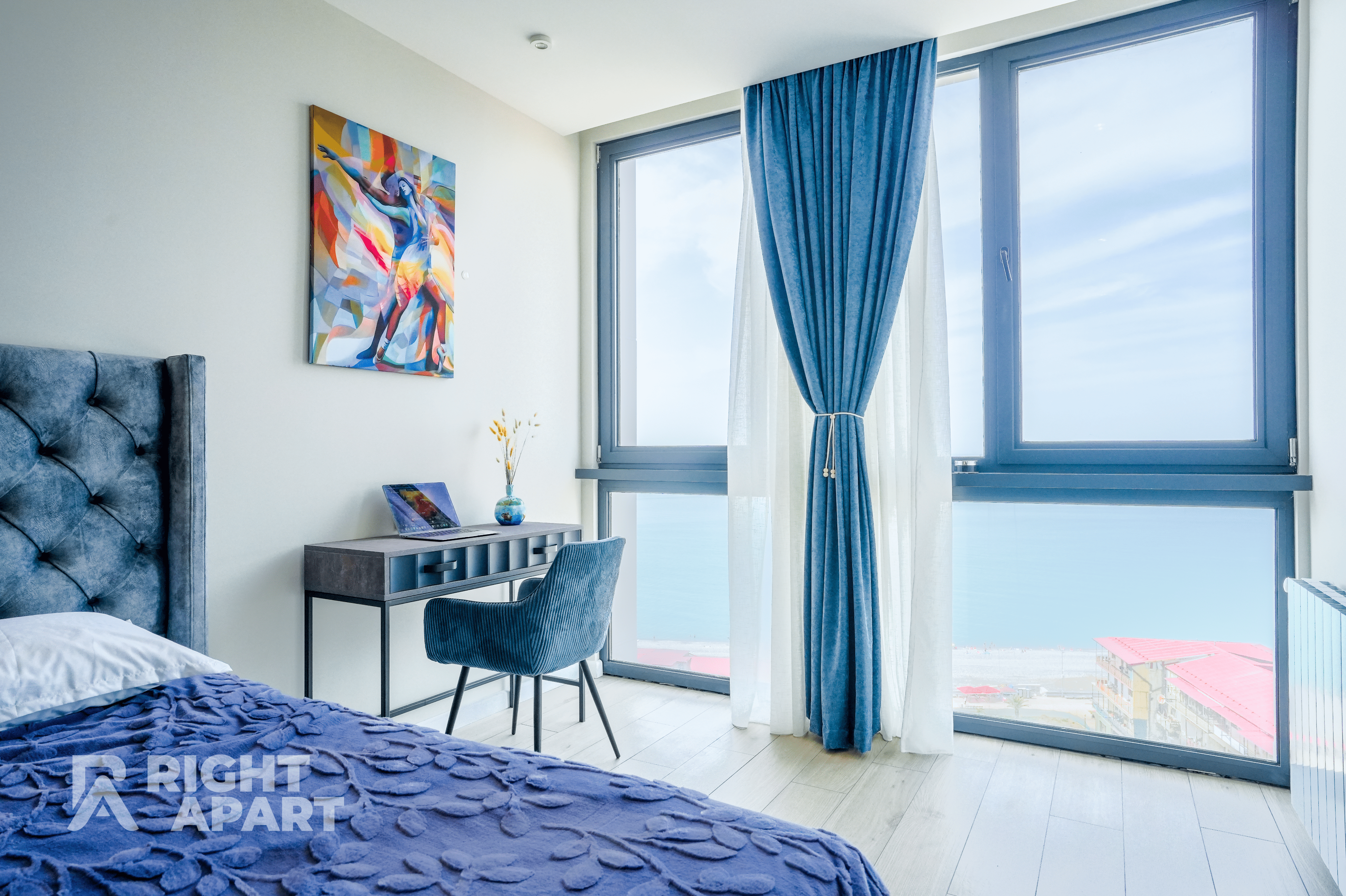 Двухместный номер с 2 отдельными кроватями, вид на море