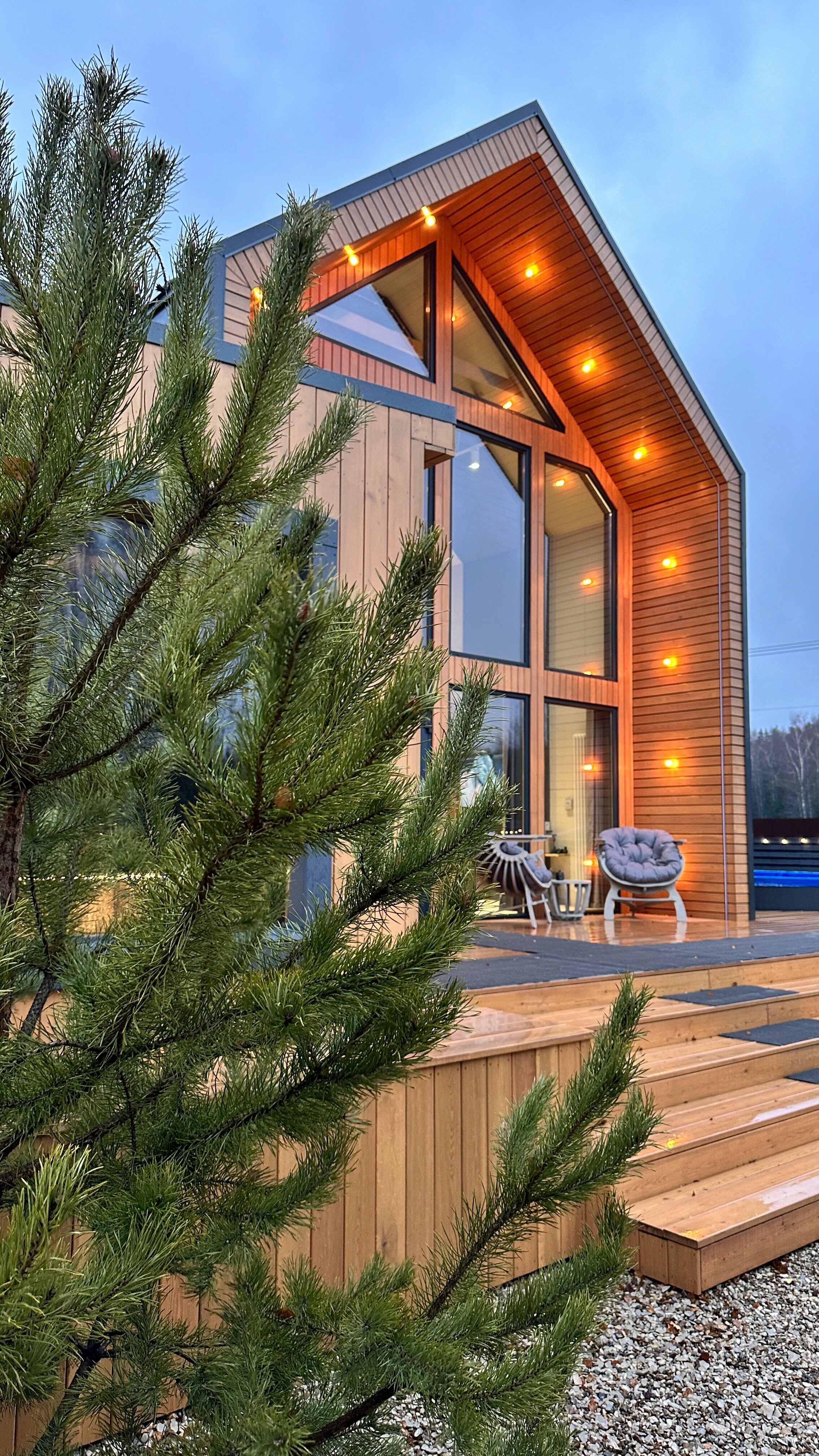 Двухэтажный коттедж "Сканди"