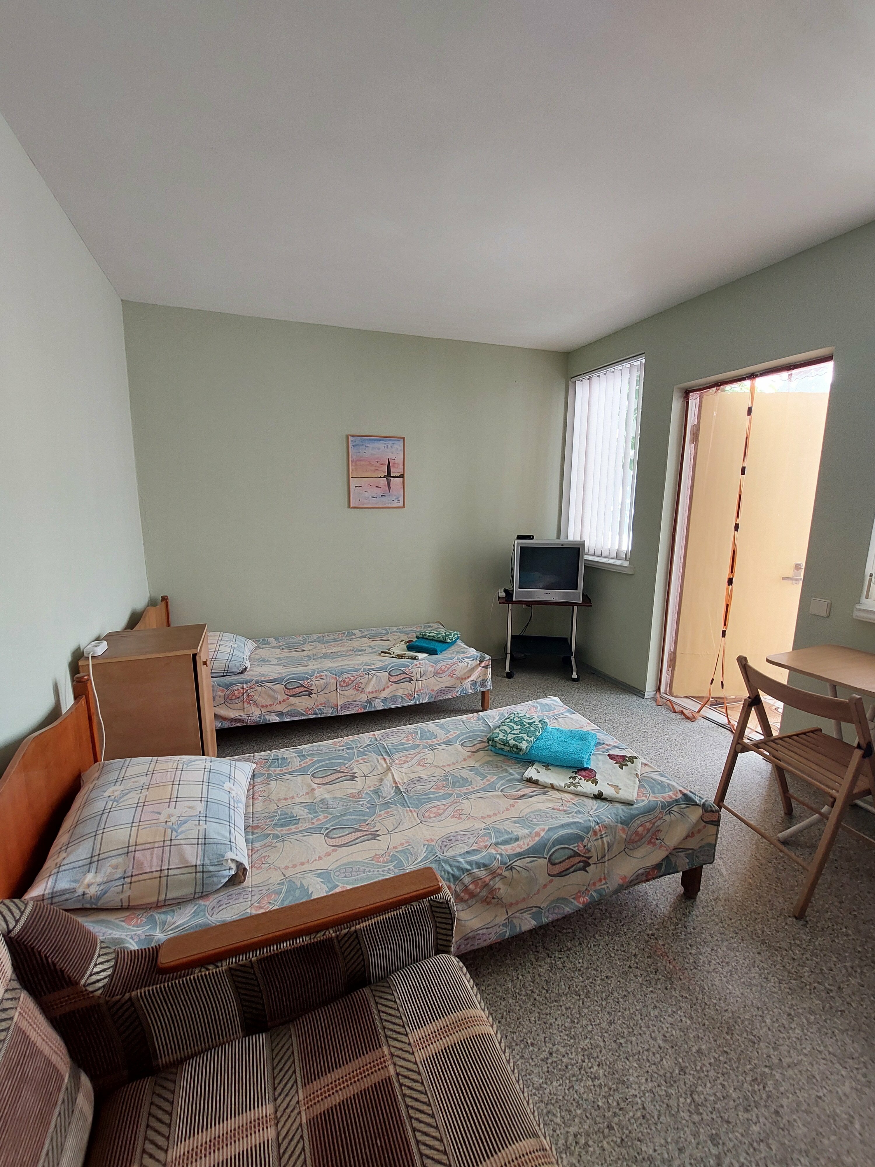 Двухместный номер с 2 отдельными кроватями, вид на сад