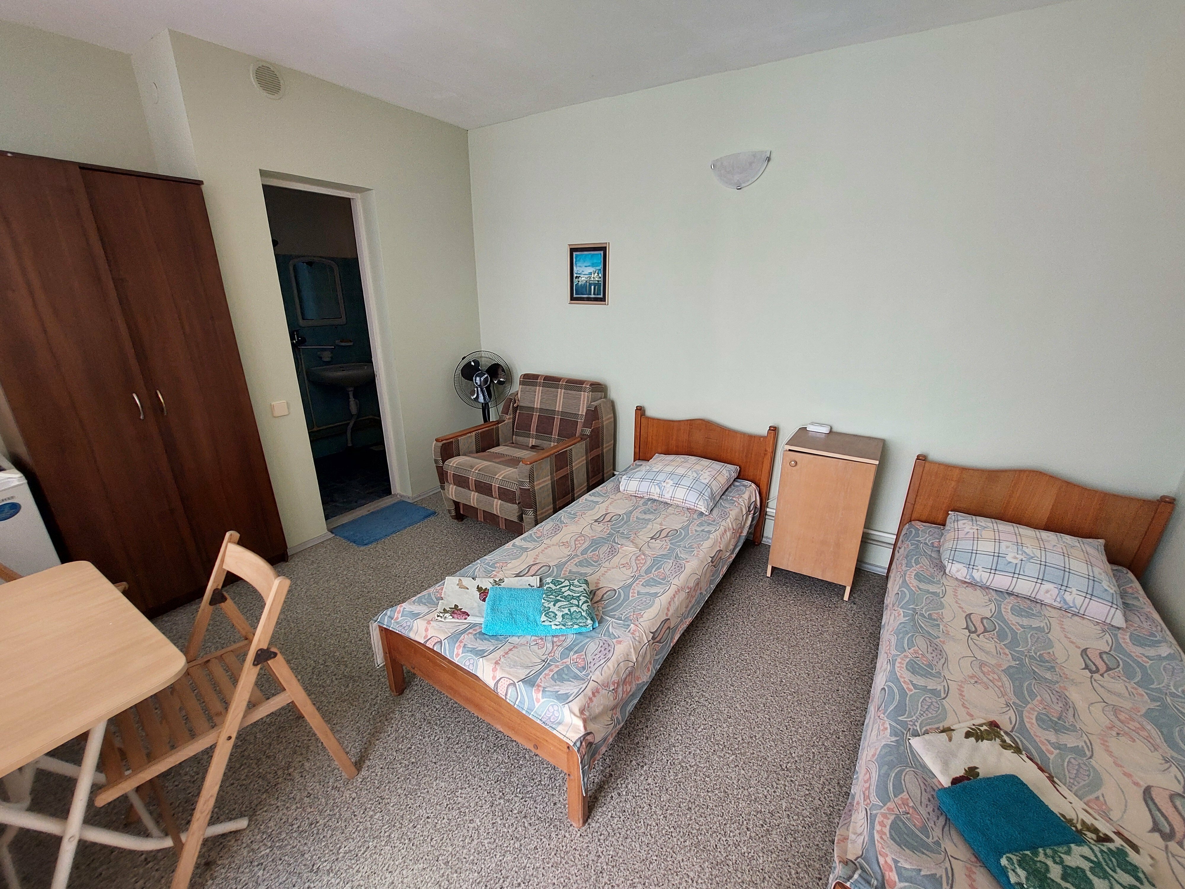 Двухместный номер с 2 отдельными кроватями, вид на сад