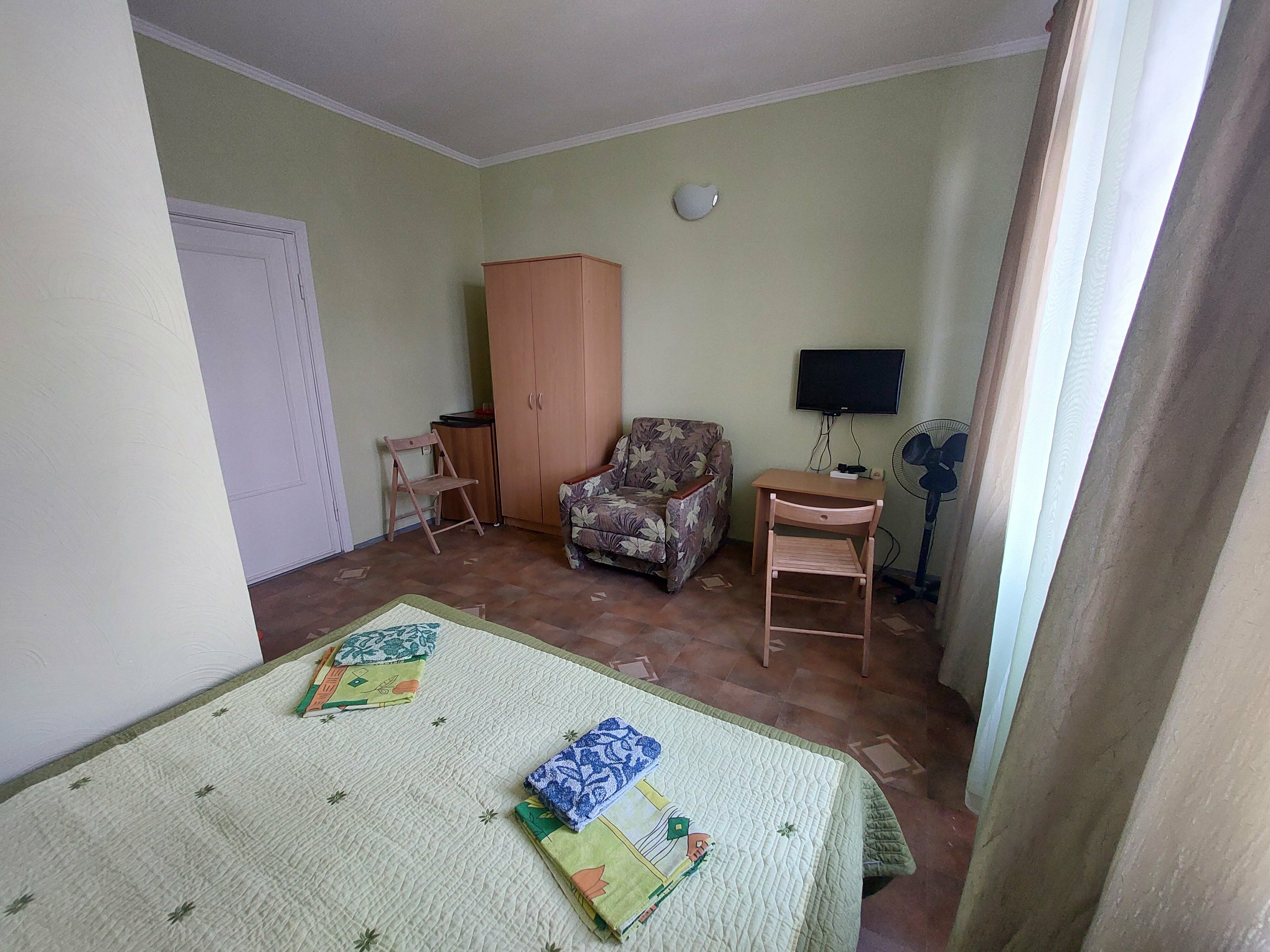 Двухместный номер с 1 кроватью и видом на сад