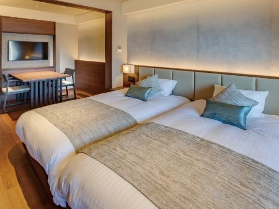Western-style Twin Room With Open-air Bath (hot Spring) Western-style Room + Dining
