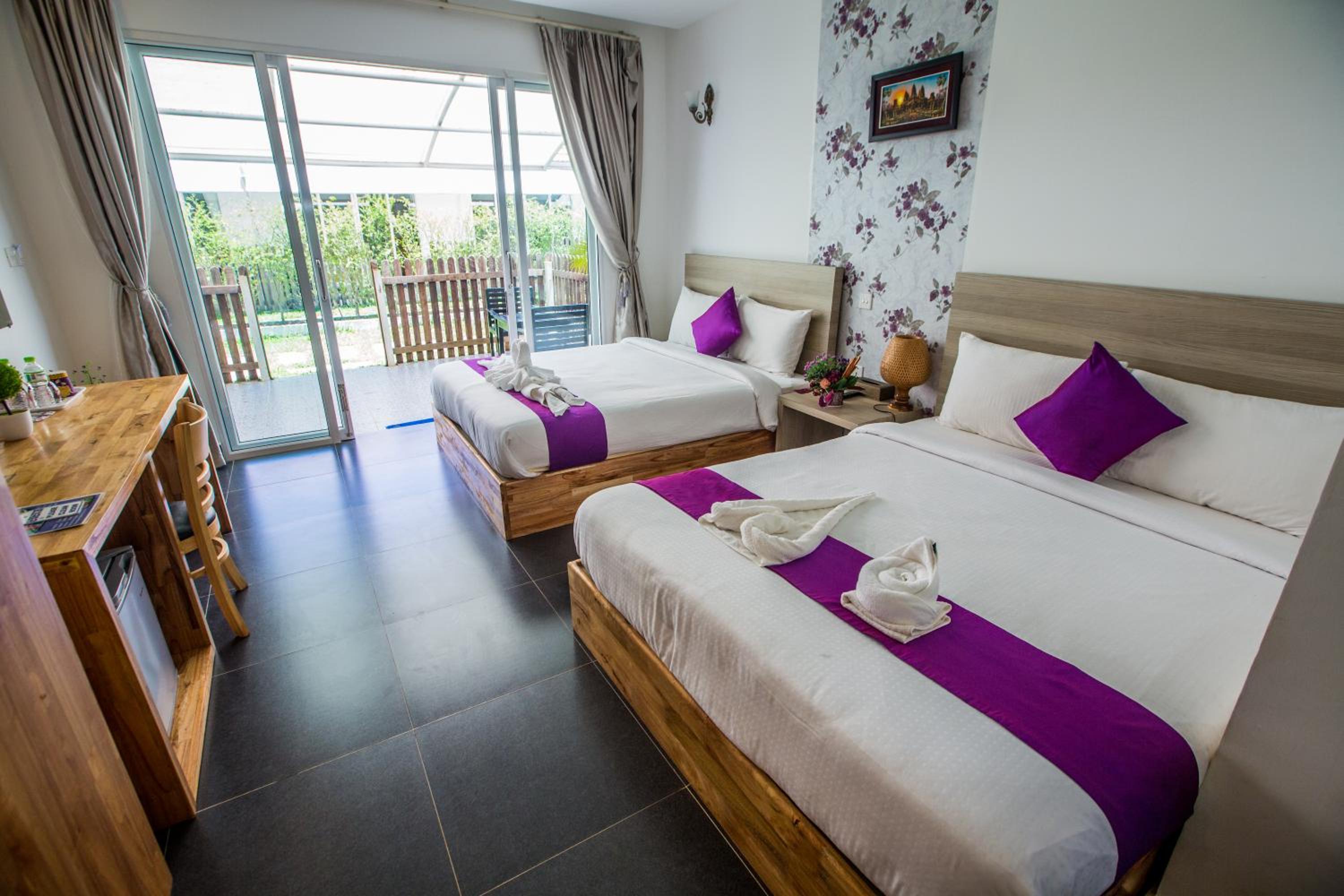 Private Bungalow Twin with Garden View