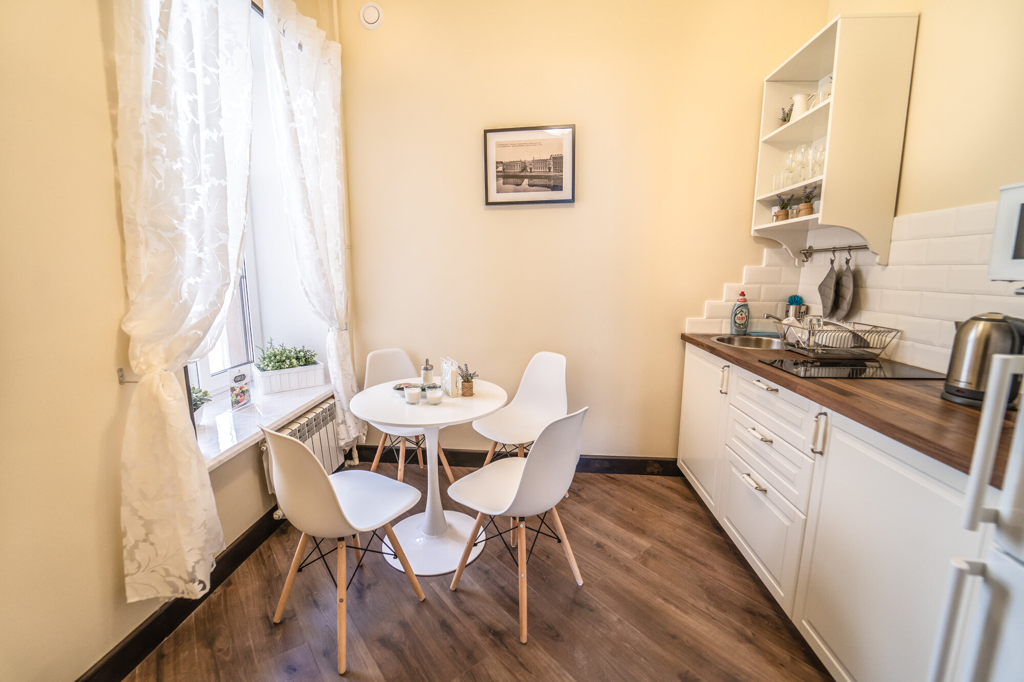 Апартаменты с двумя спальнями и кухней